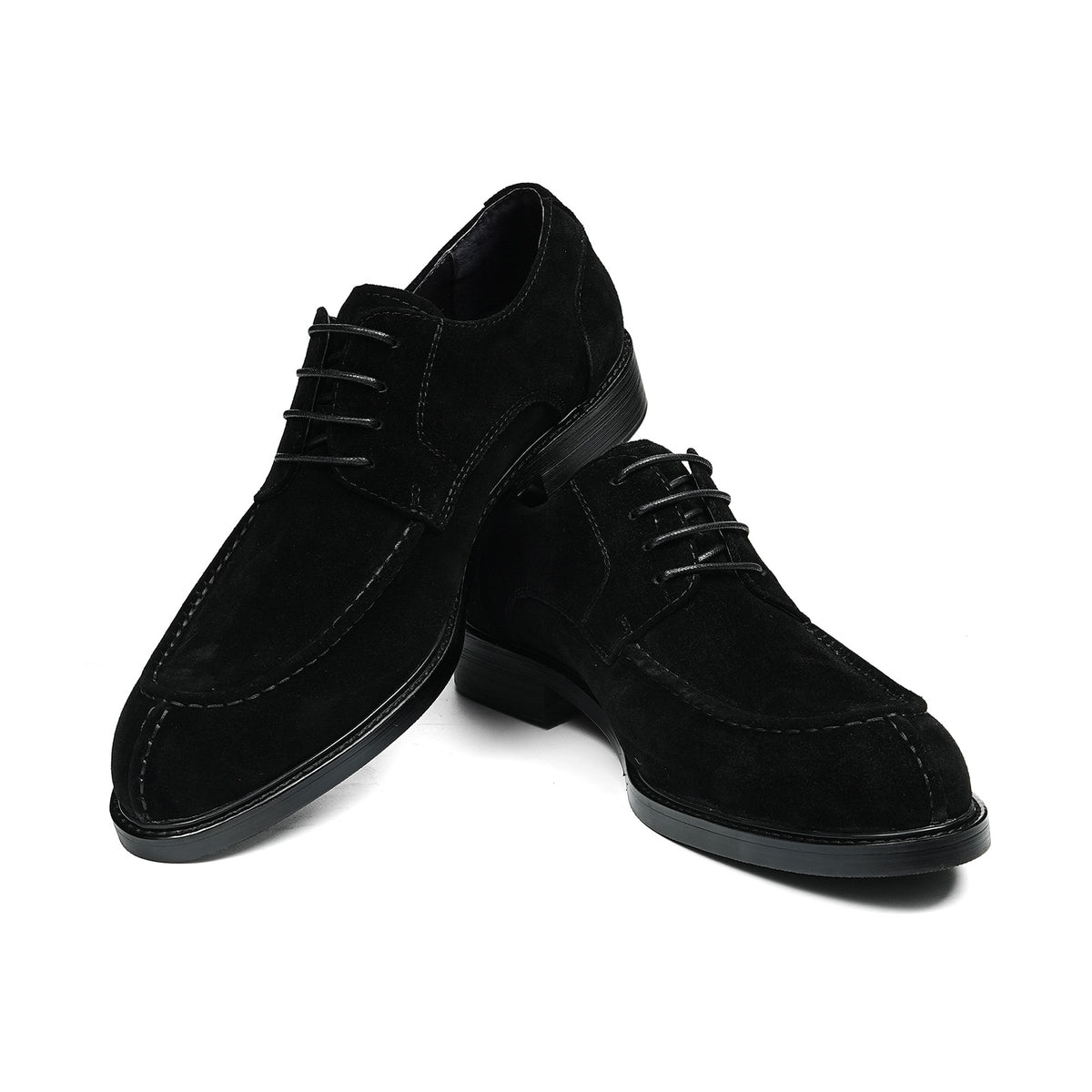 Men's Suede Derby Shoes | Contrast Sole and Classic Lacing