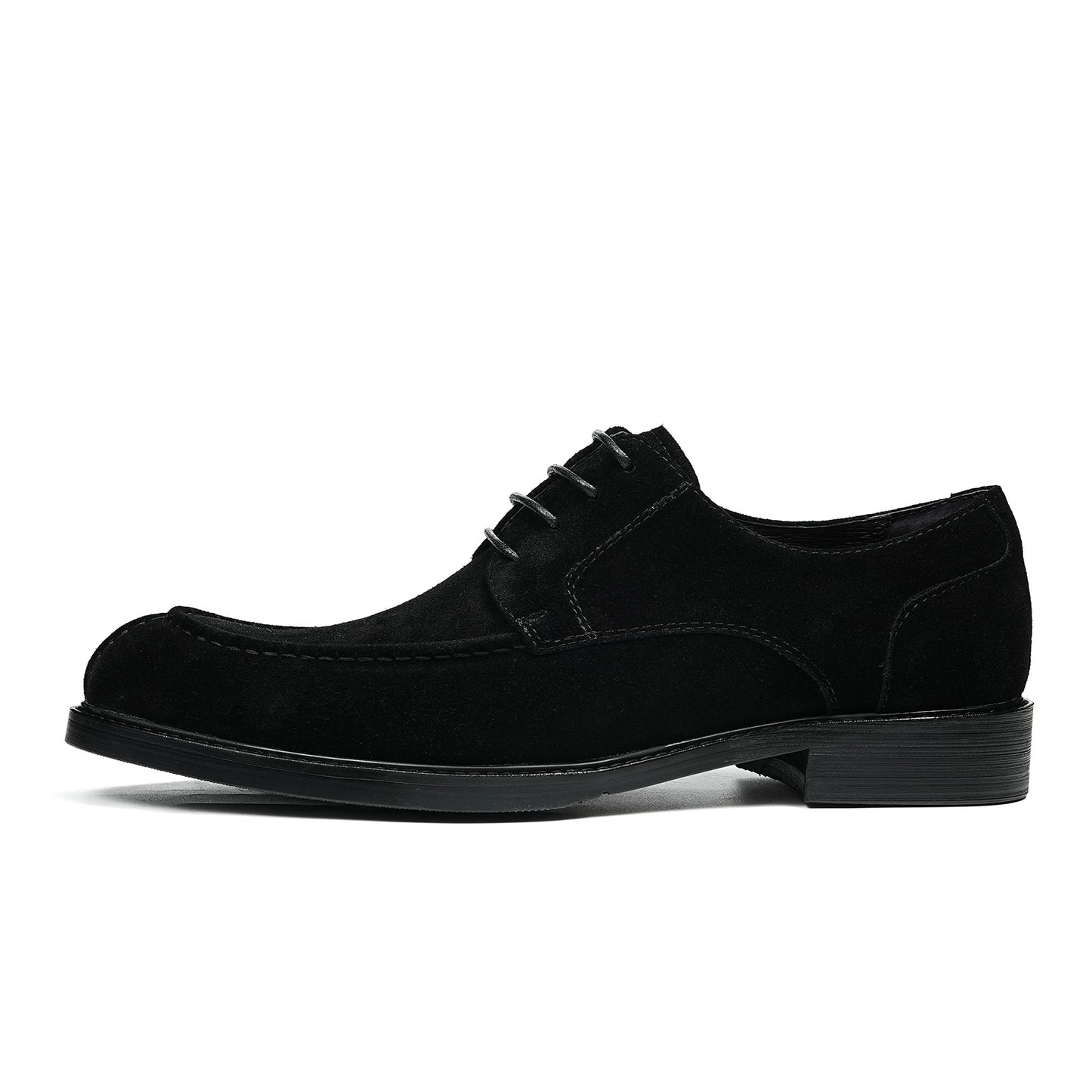 Men's Suede Derby Shoes | Contrast Sole and Classic Lacing