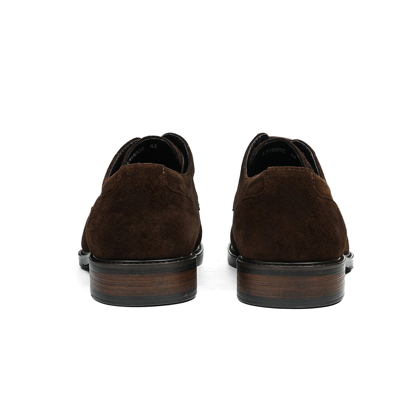 Men's Suede Derby Shoes | Contrast Sole and Classic Lacing