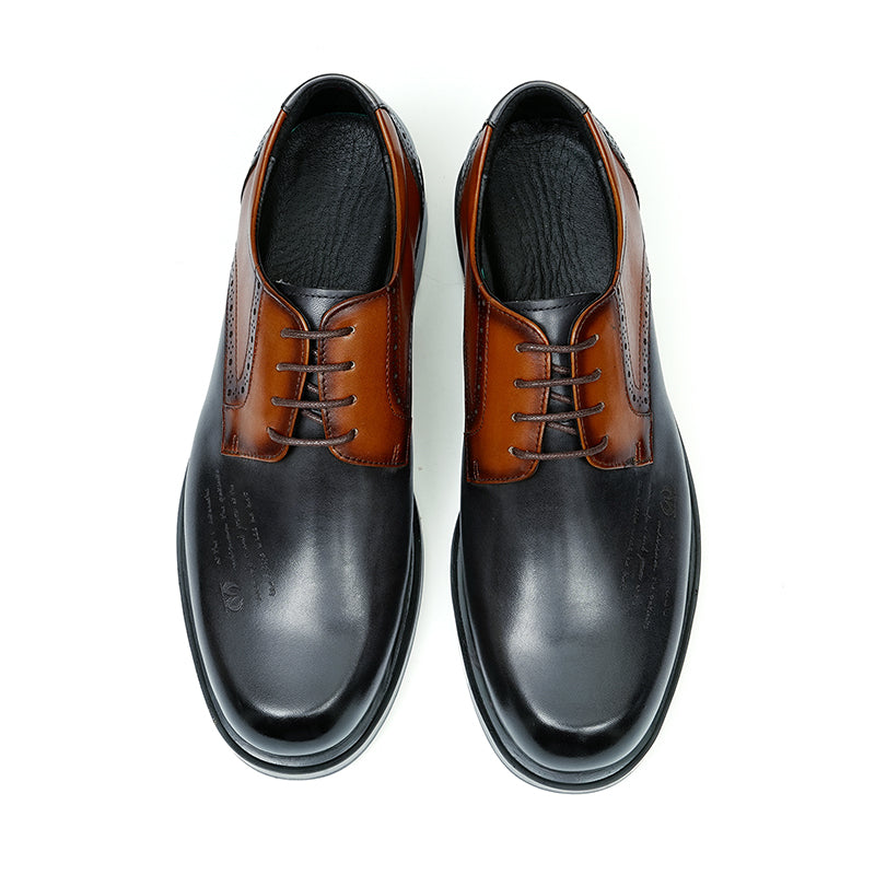 Derby Shoes for Men Patchwork