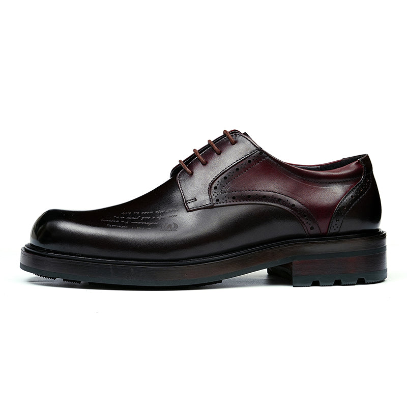 Derby Shoes for Men Patchwork