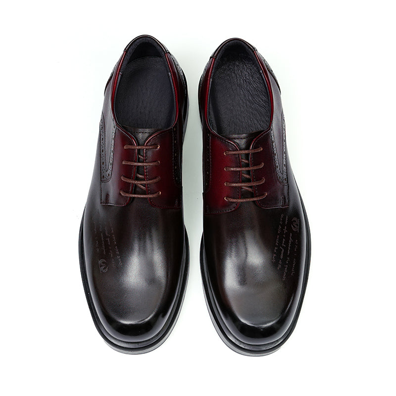 Derby Shoes for Men Patchwork