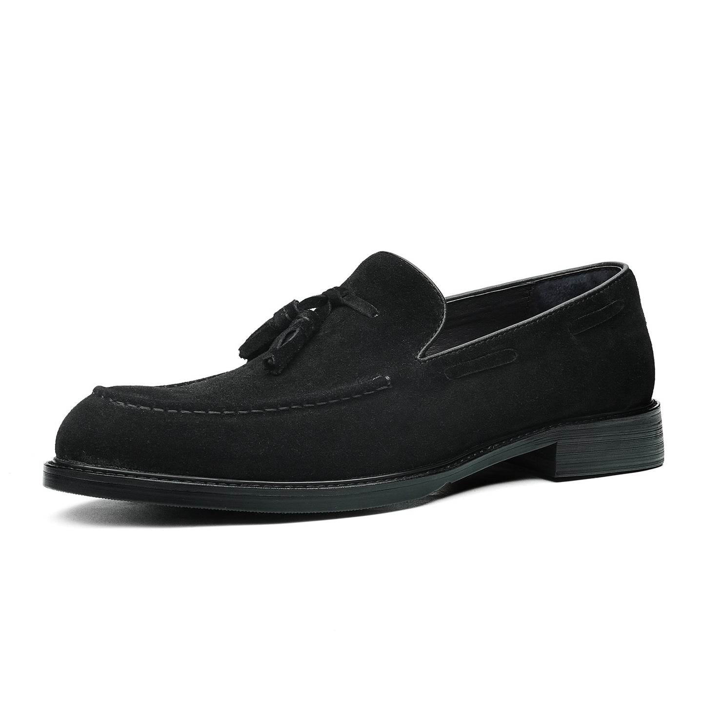 Men's Tassel Loafers| with Rubber Sole & Moc-Toe Styling