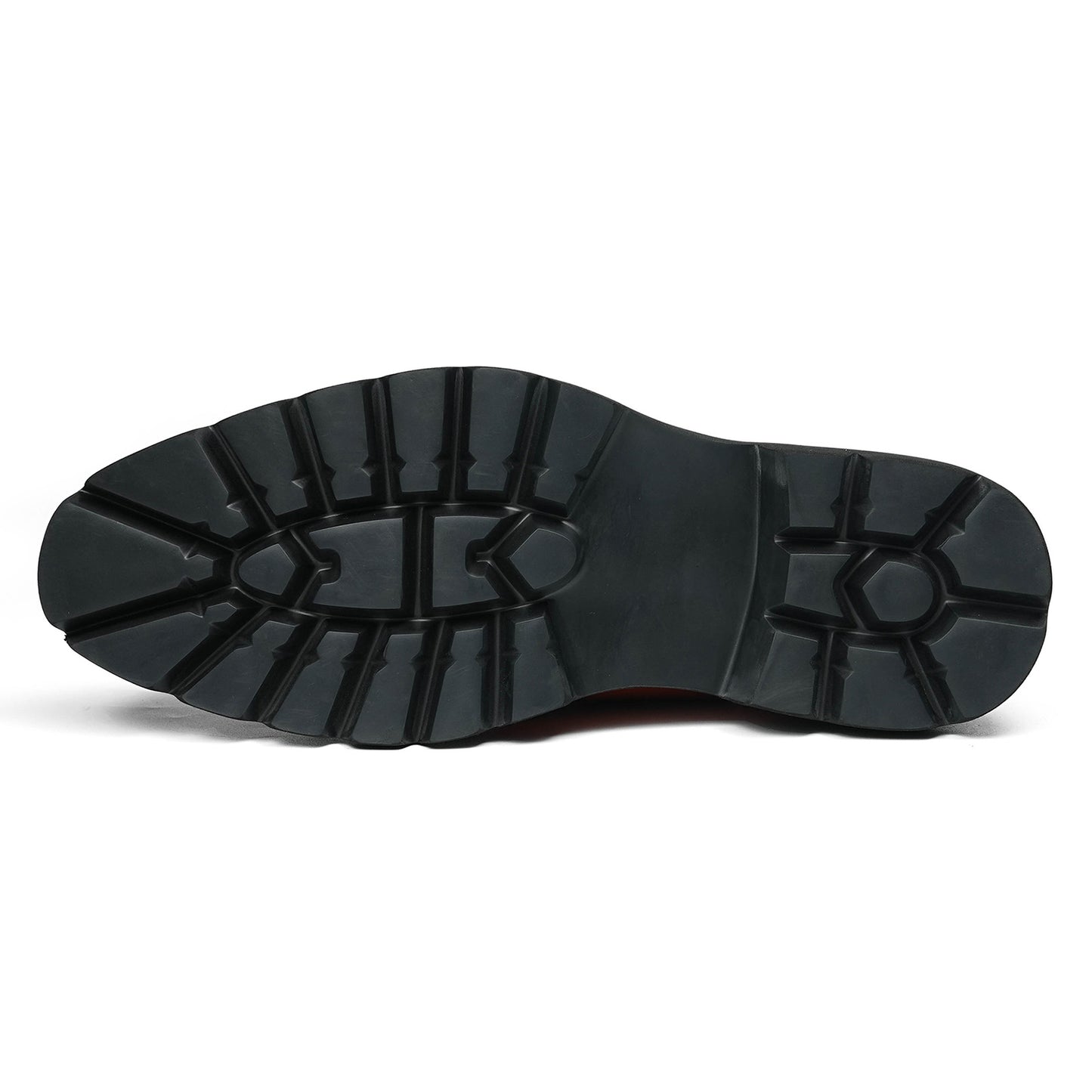 Men's Structured Derby Shoes with Open Lacing & Architectural Sole