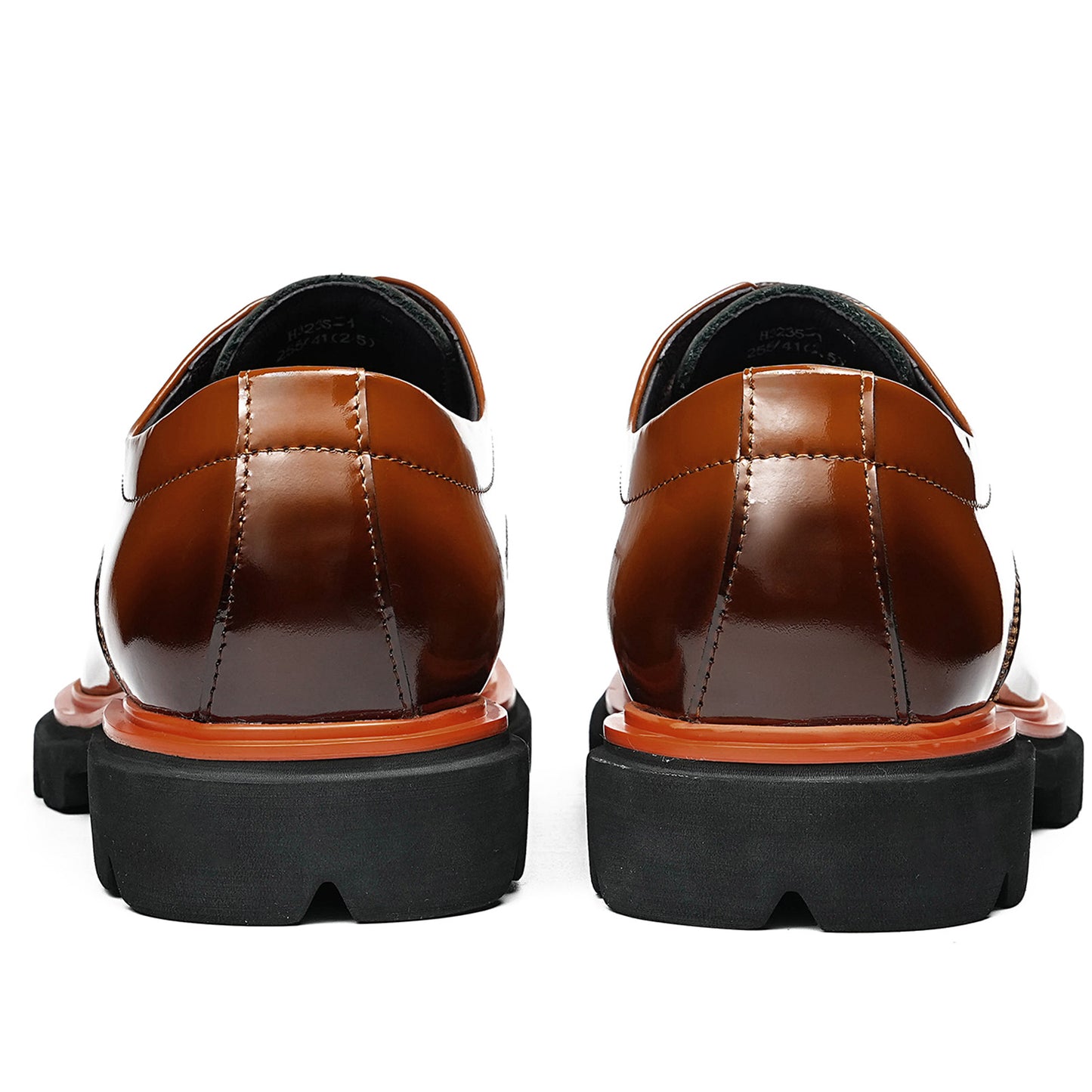 Men's Structured Derby Shoes with Open Lacing & Architectural Sole