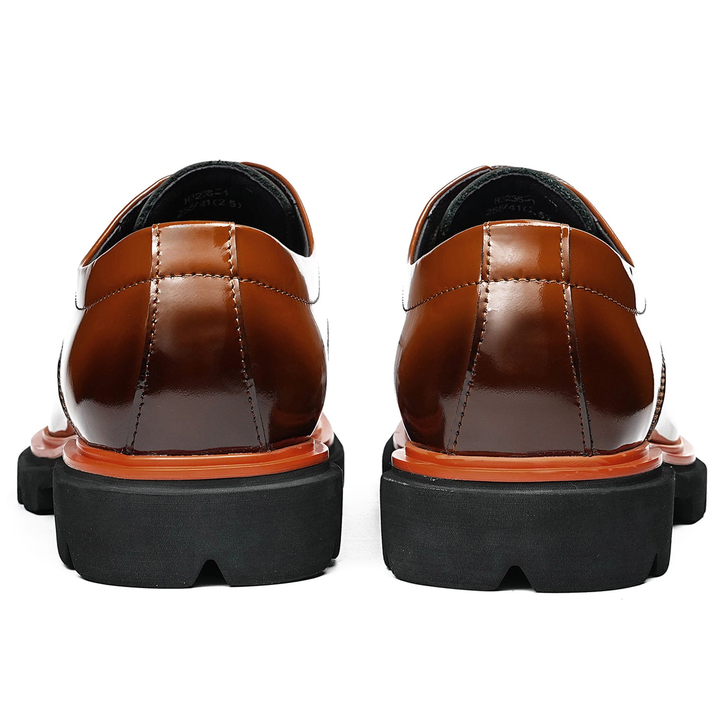 Men's Derby Shoes: Polished Finish & Chunky Sole