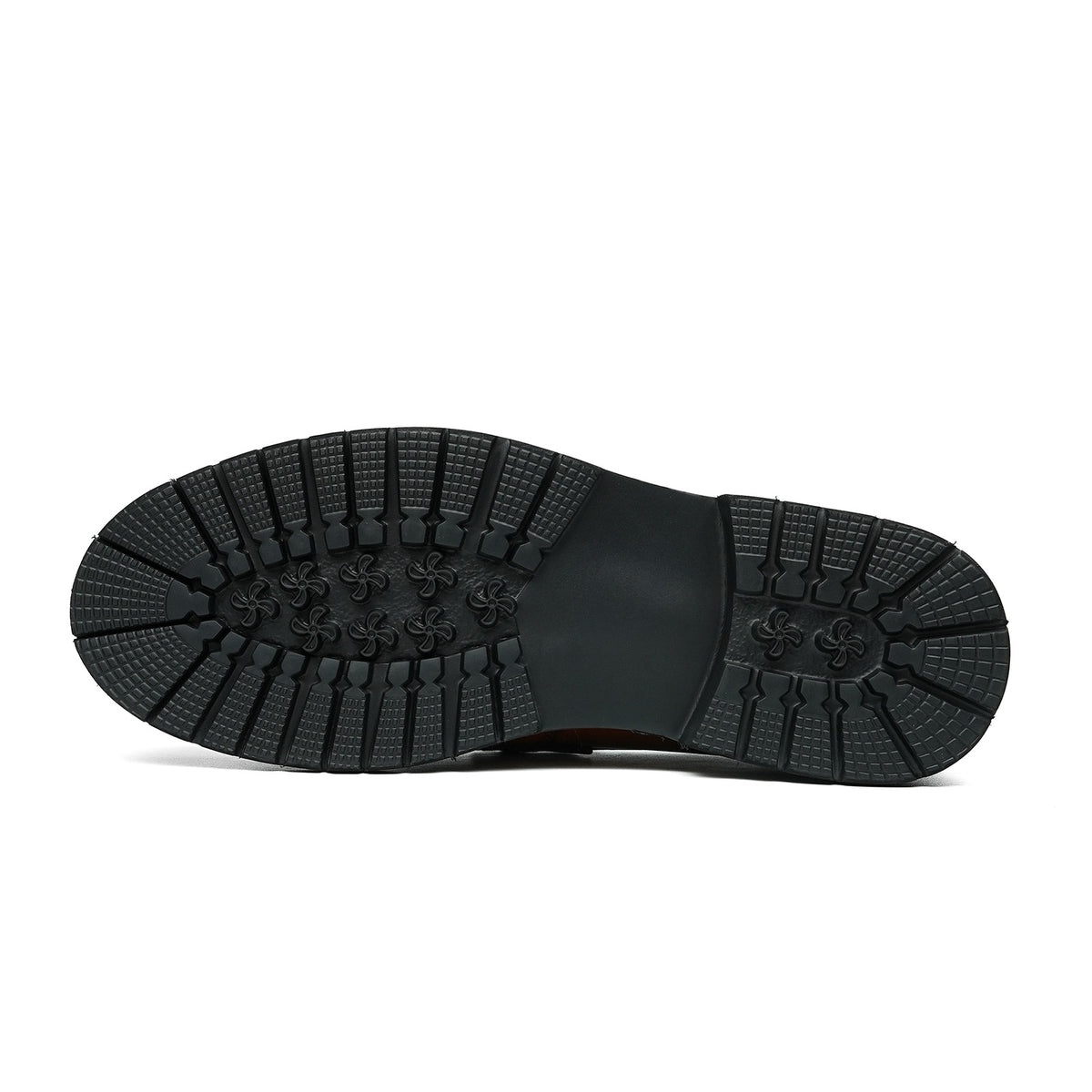 Men's Metal Bit Loafers| with Thick Sole & Moc-Toe Design