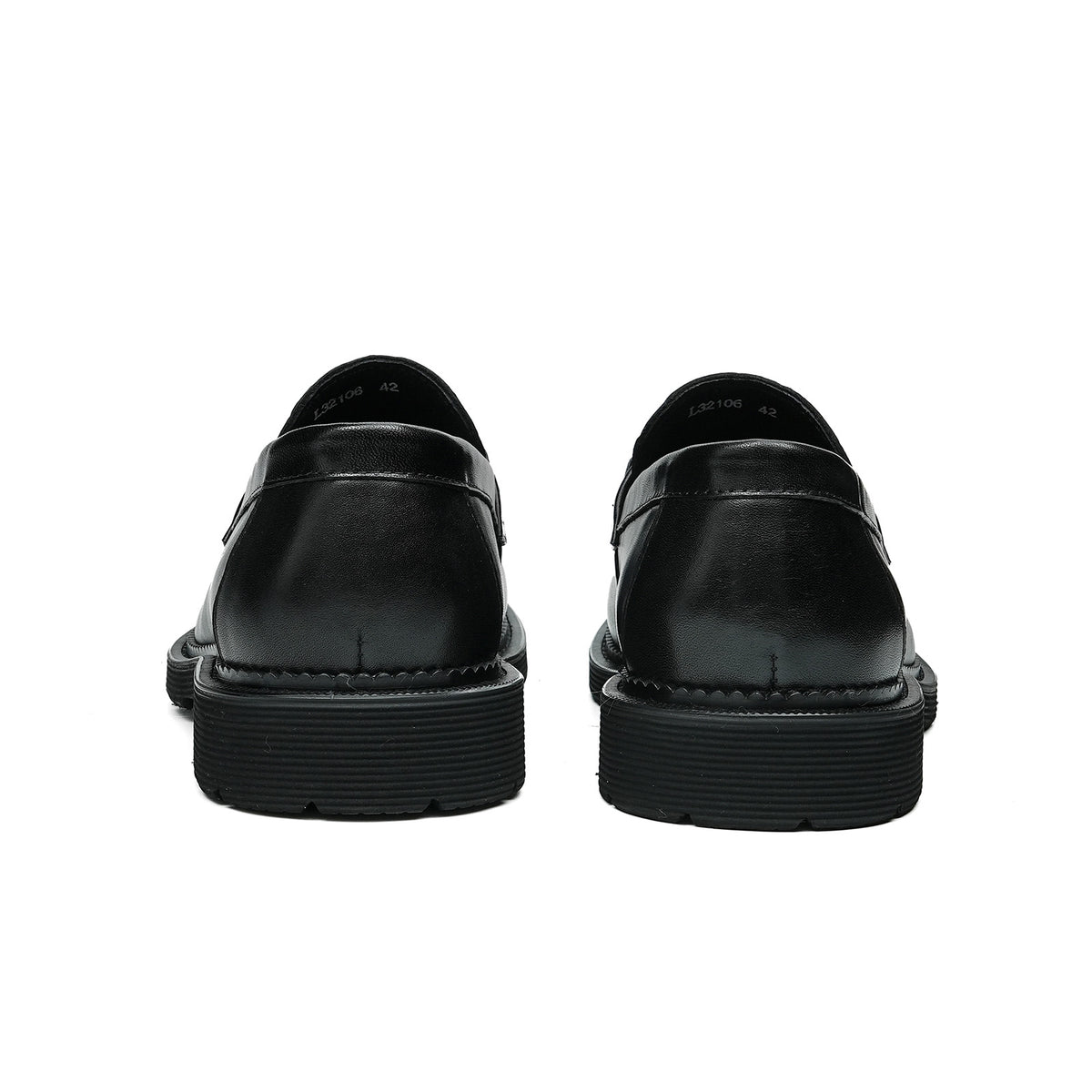 Men's Metal Bit Loafers| with Thick Sole & Moc-Toe Design
