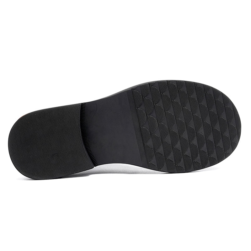 Calfskin Loafers Shoes Glossy Large Toe
