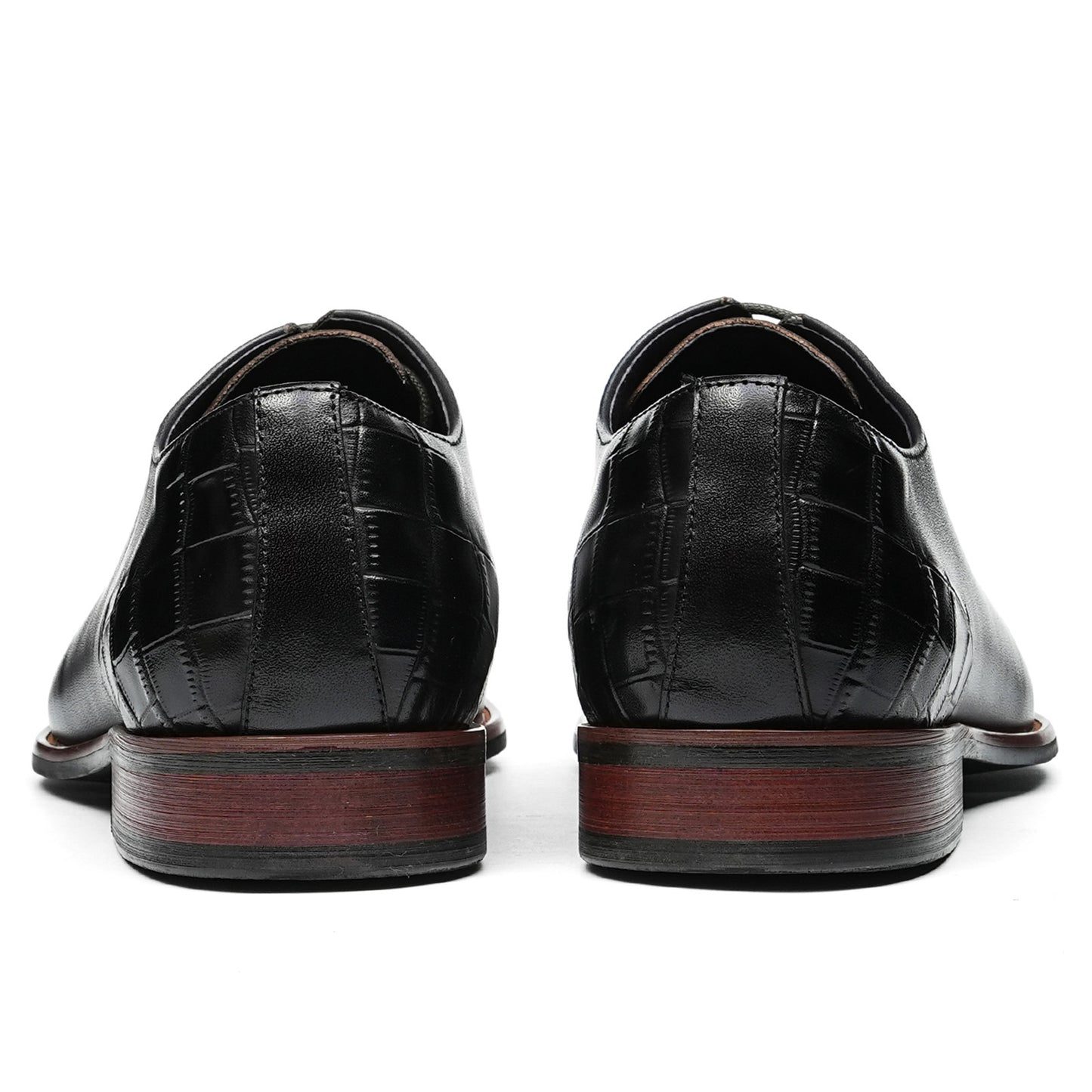 Men's Formal Oxford Shoes with Exquisite Crocodile-Embossed Toe
