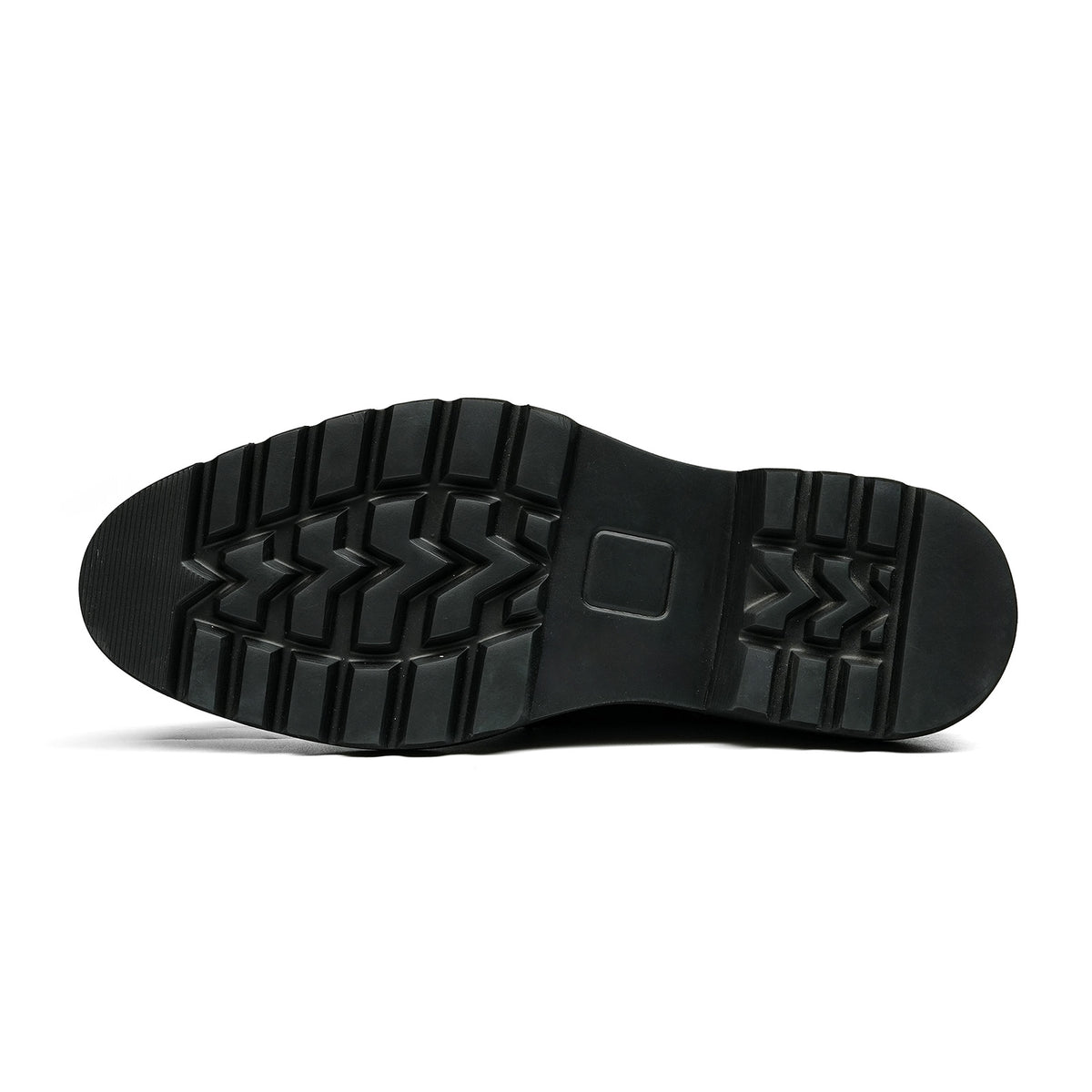 Men's Oxford Shoes with Decorative Perforations & Bold Multi-Layer Sole