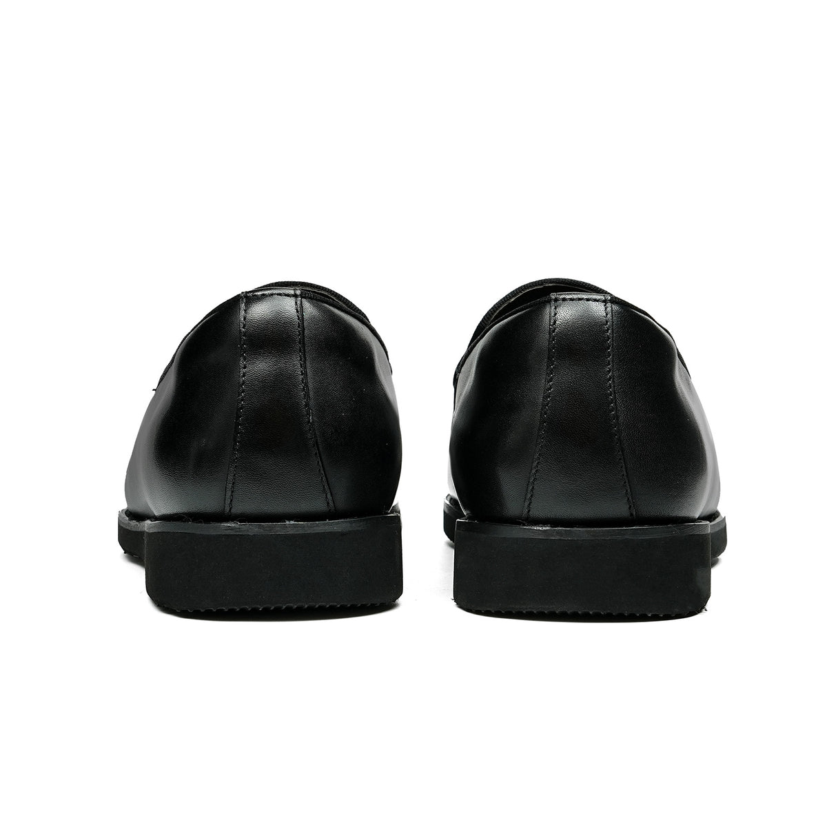 Men's Contrast Texture Loafers with Modern Cross-Strap Detail