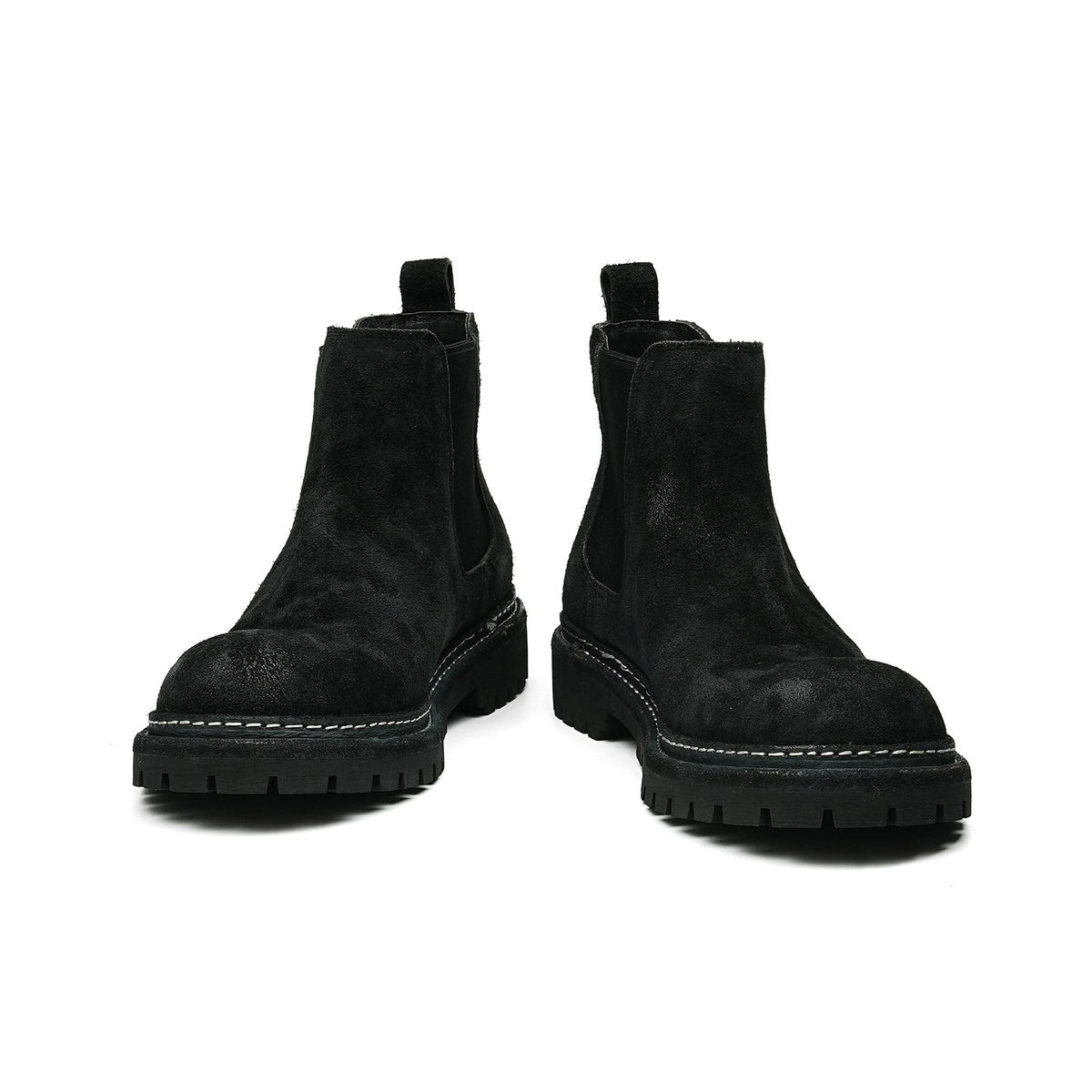 Men's Suede Rugged Slip-On Chelsea Boots | with Matte Finish & Lug Sole