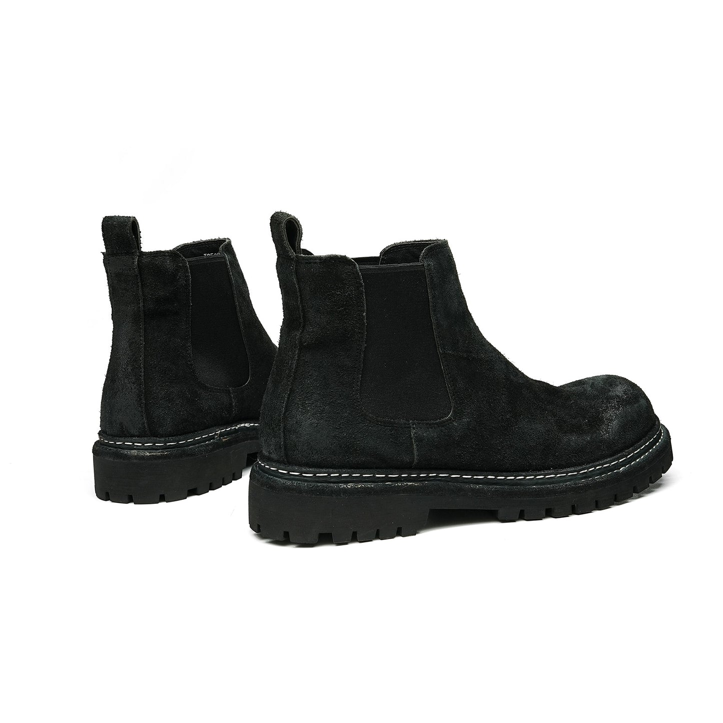 Men's Suede Rugged Slip-On Chelsea Boots | with Matte Finish & Lug Sole