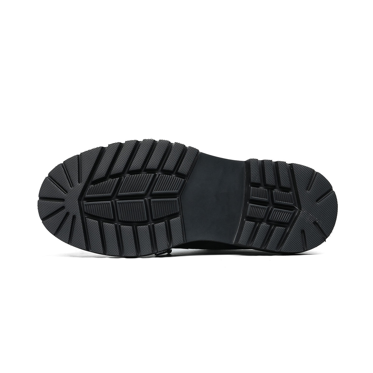 Men's Velvet Monk Strap Shoes | with Single Buckle and Chunky Lug Sole