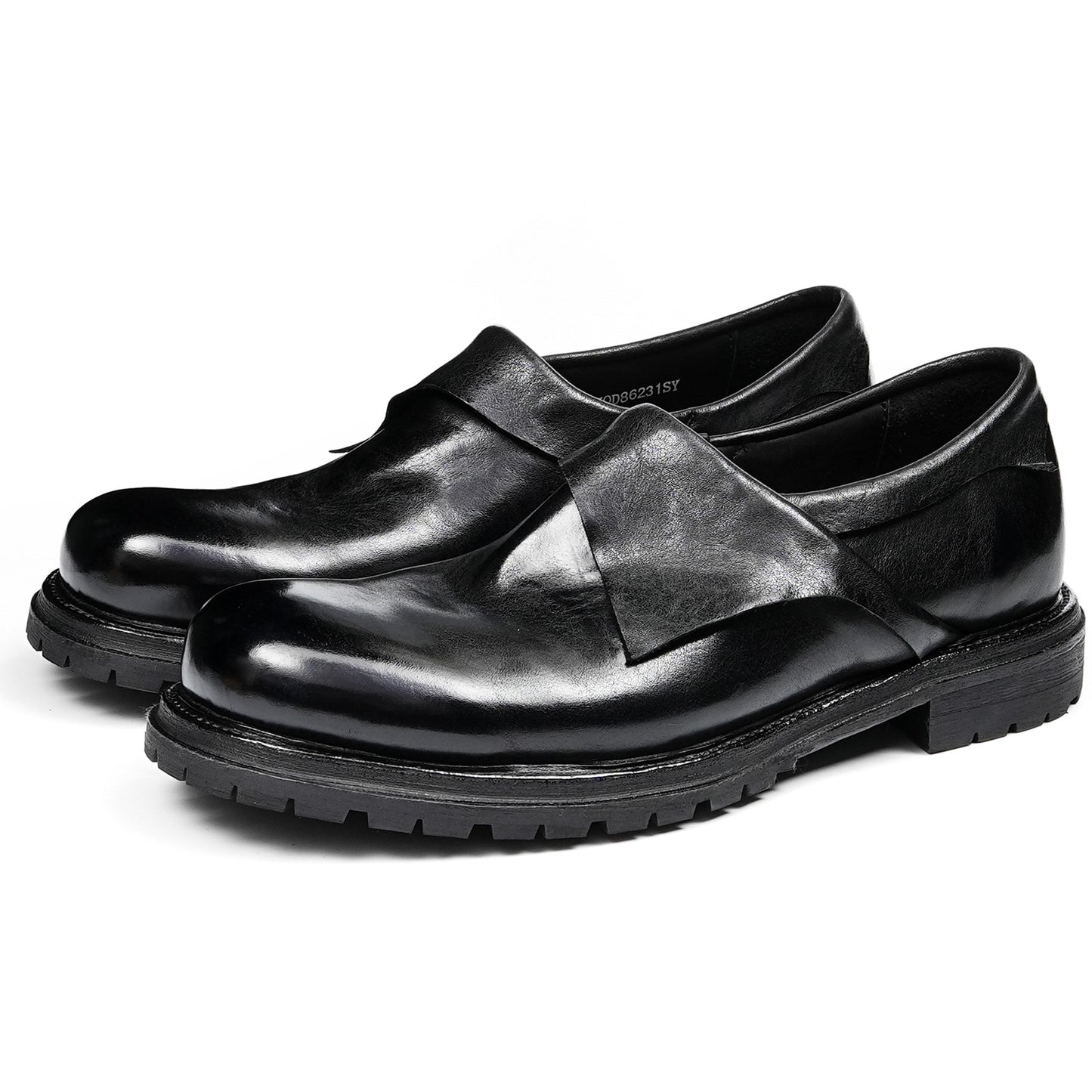 Urban Edge Men's Loafers | Sculpted Overlap Detail & Bold Platform Sole