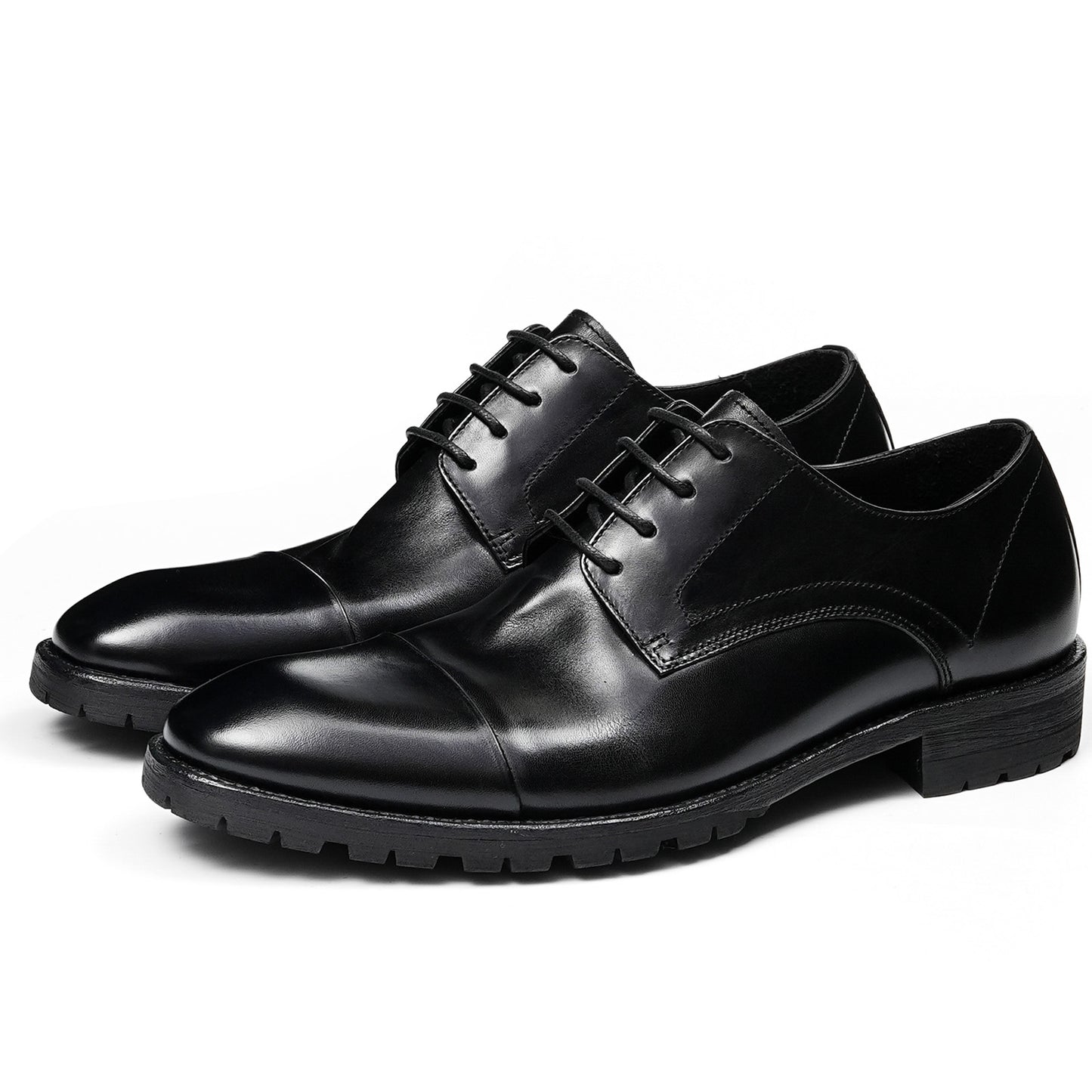 Men's Derby Shoes with Vintage Aesthetic & Durable Profile