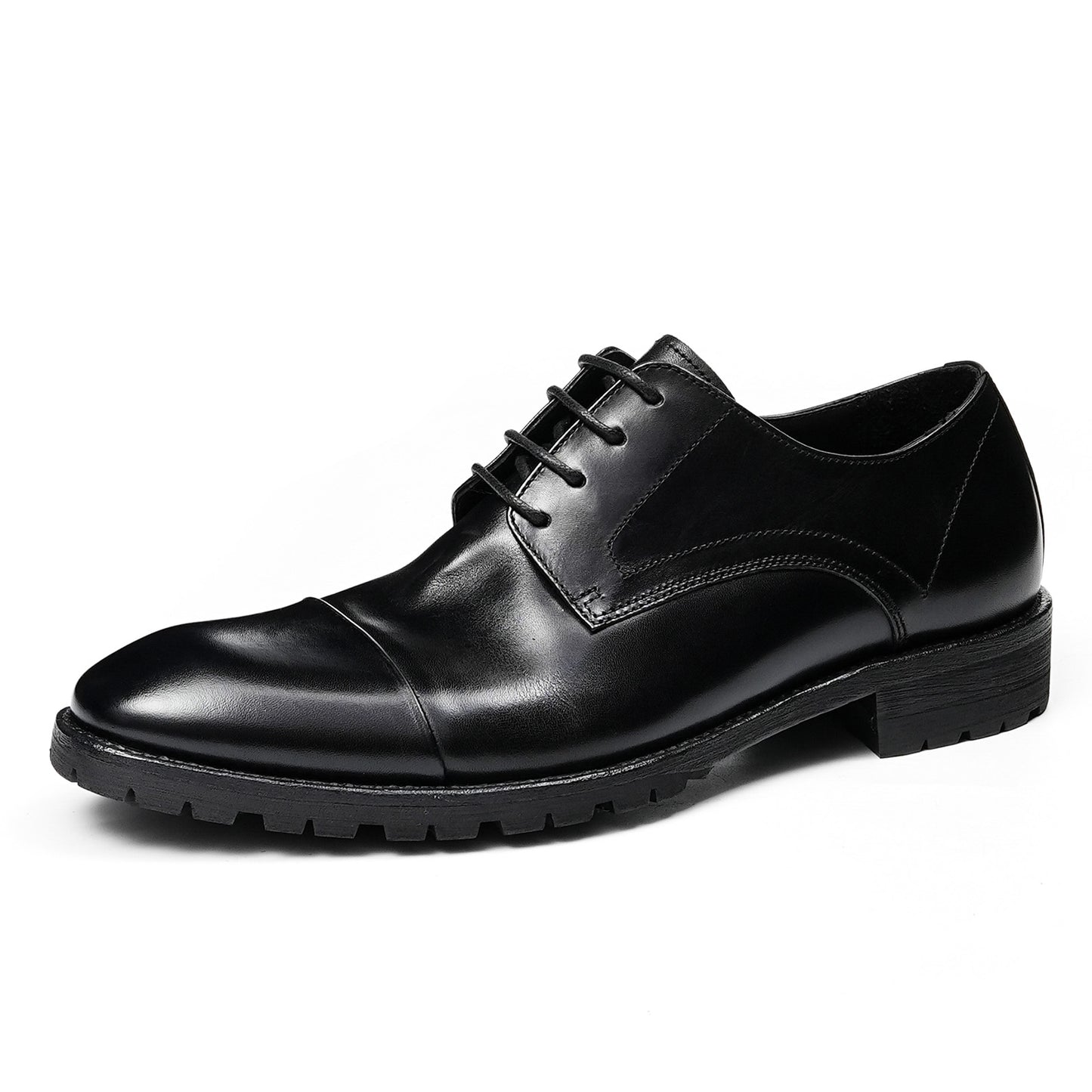Men's Derby Shoes with Vintage Aesthetic & Durable Profile