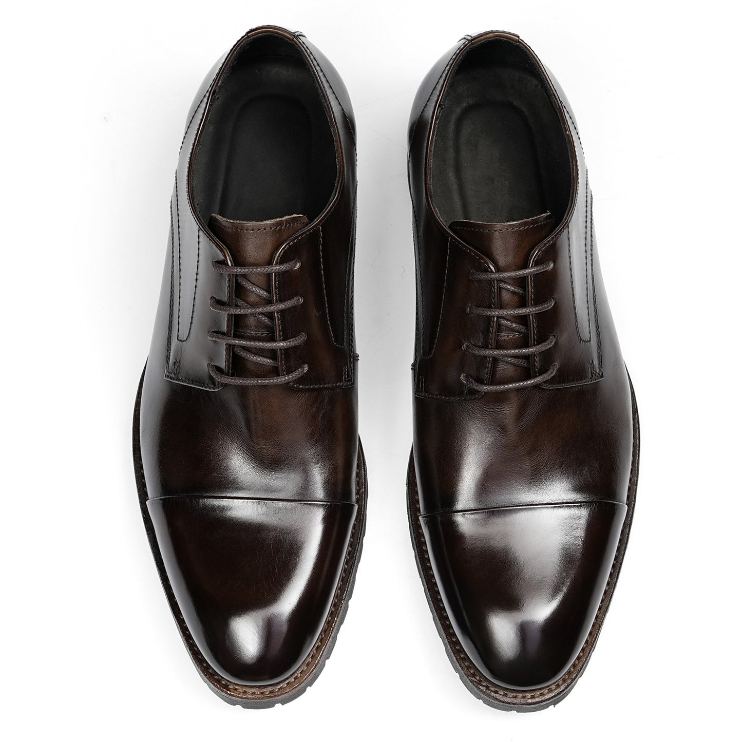 Men's Derby Shoes with Vintage Aesthetic & Durable Profile