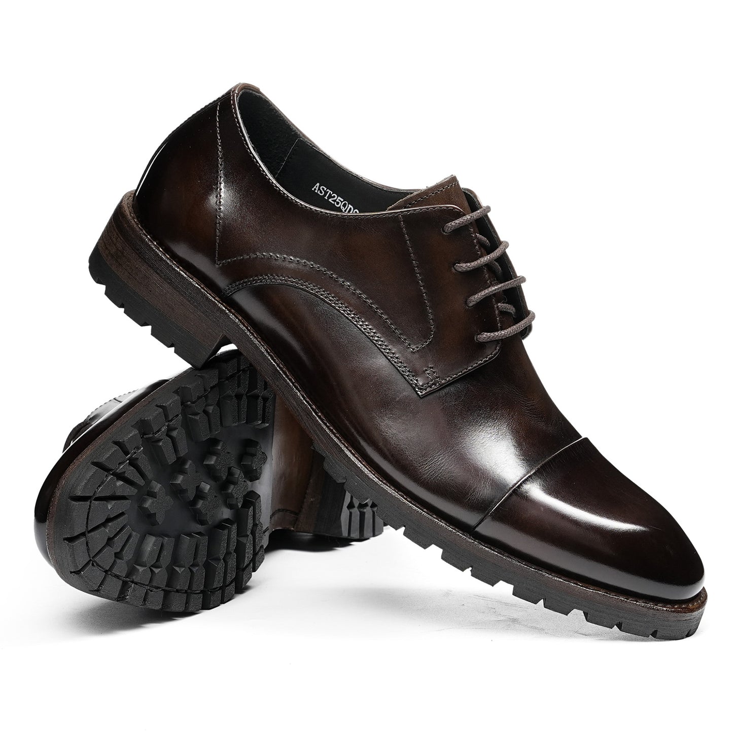 Men's Derby Shoes with Vintage Aesthetic & Durable Profile