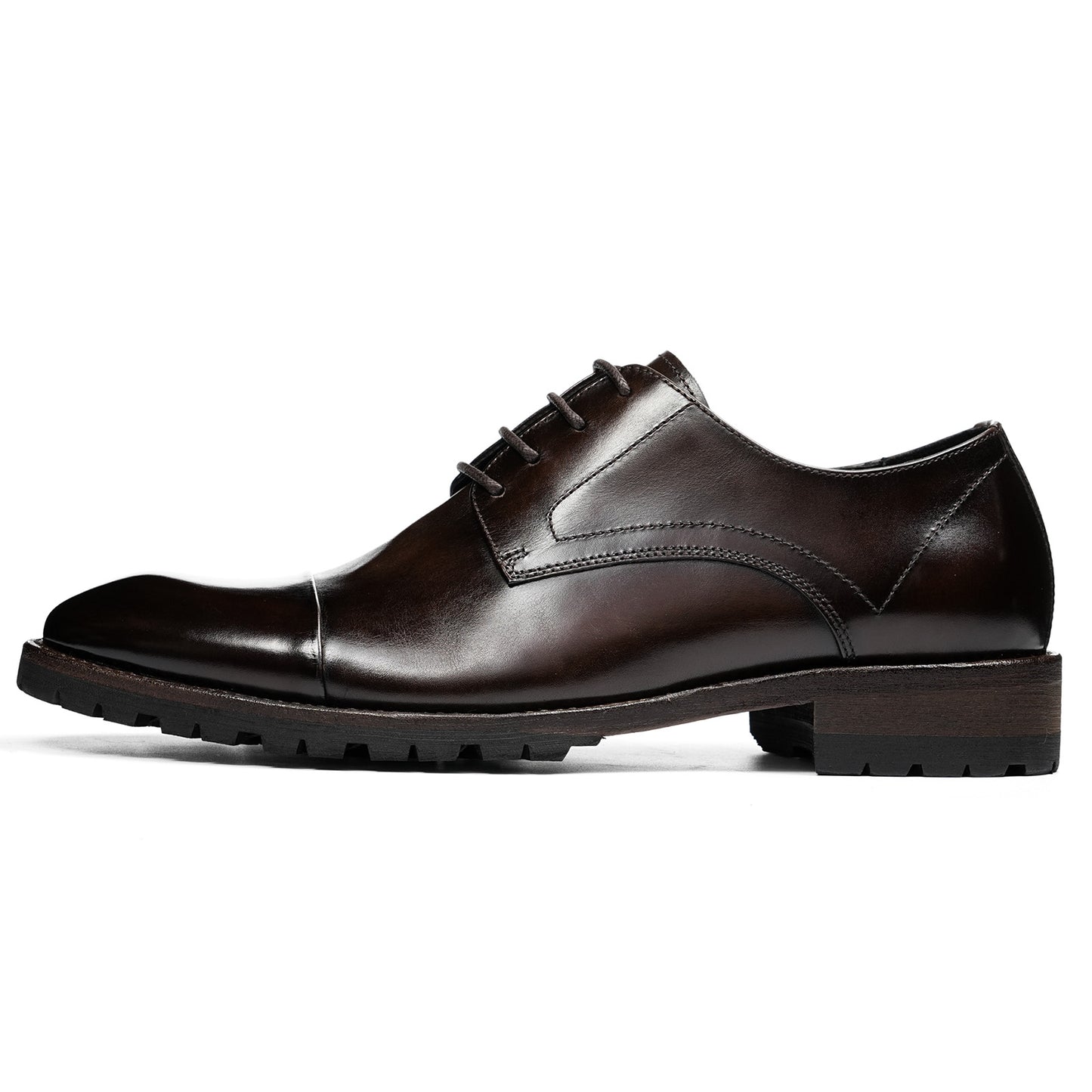 Men's Derby Shoes with Vintage Aesthetic & Durable Profile
