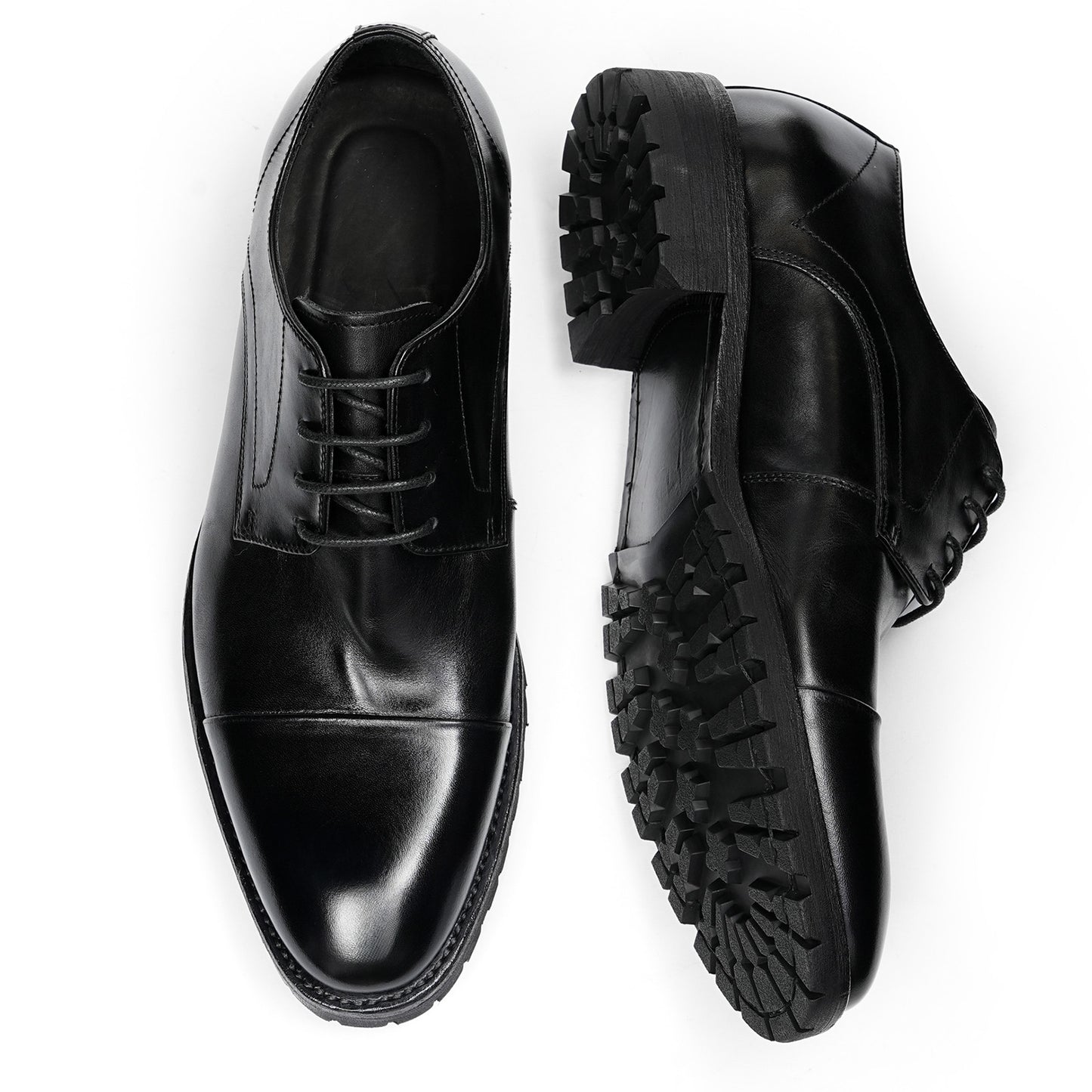 Men's Derby Shoes with Vintage Aesthetic & Durable Profile