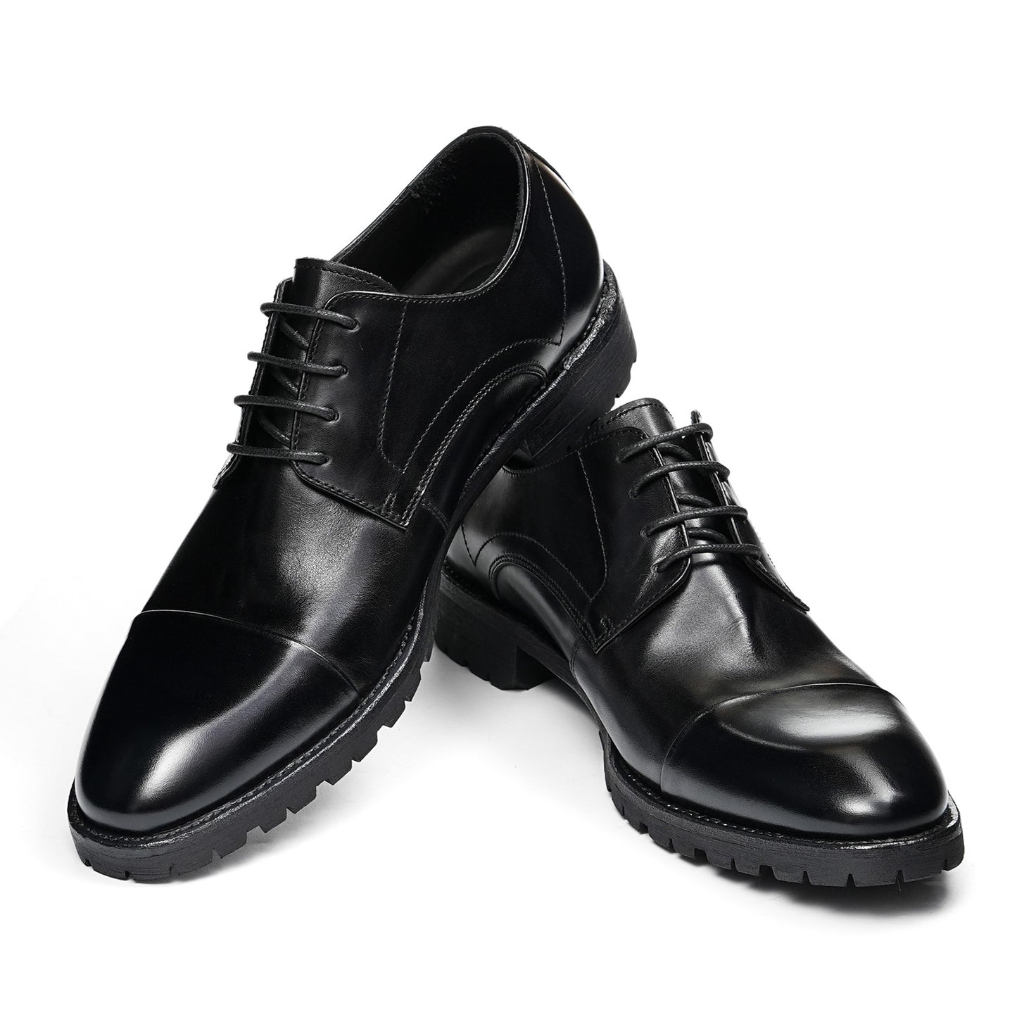 Men's Derby Shoes with Vintage Aesthetic & Durable Profile