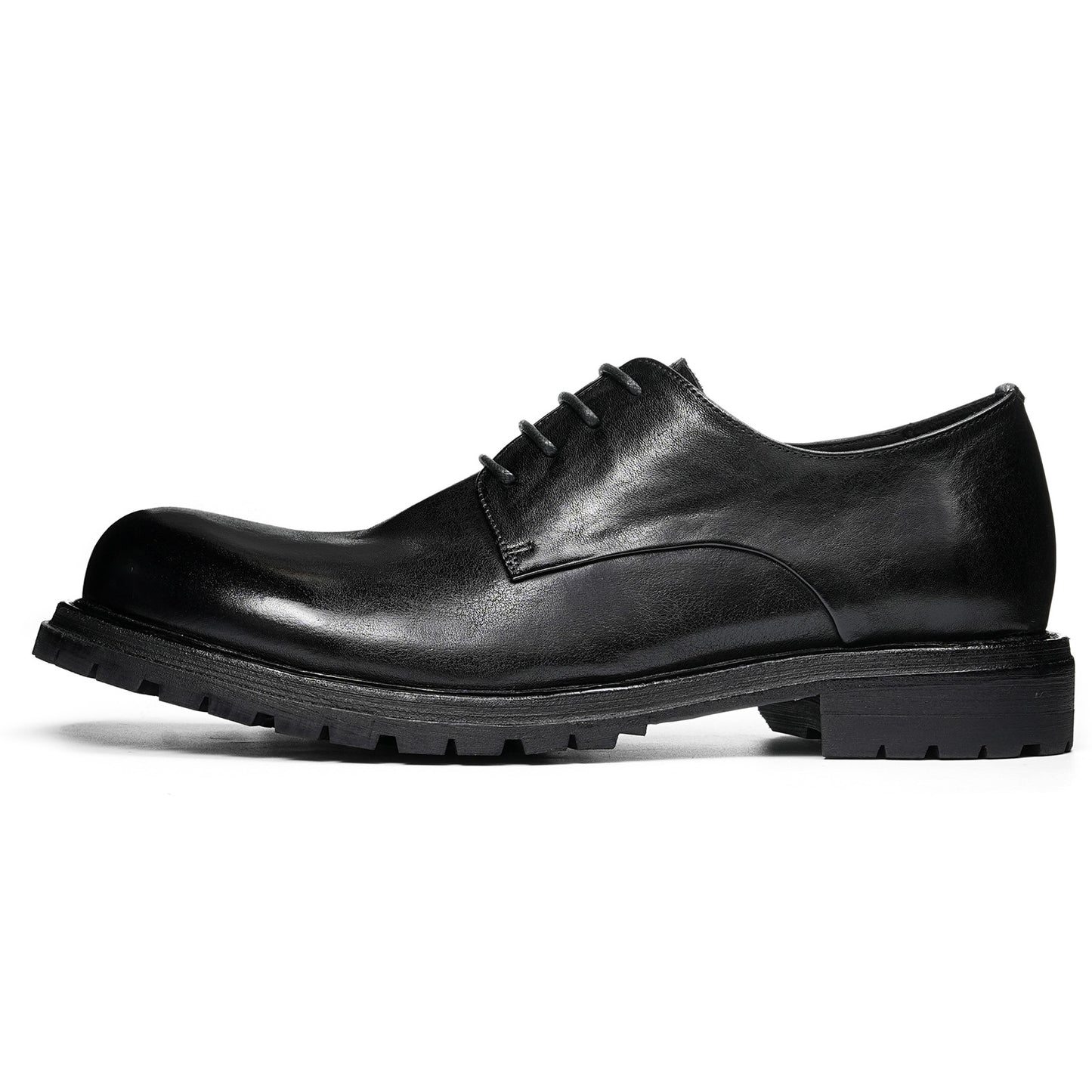 Men's Derby Shoes Round-Toe with Robust Sole