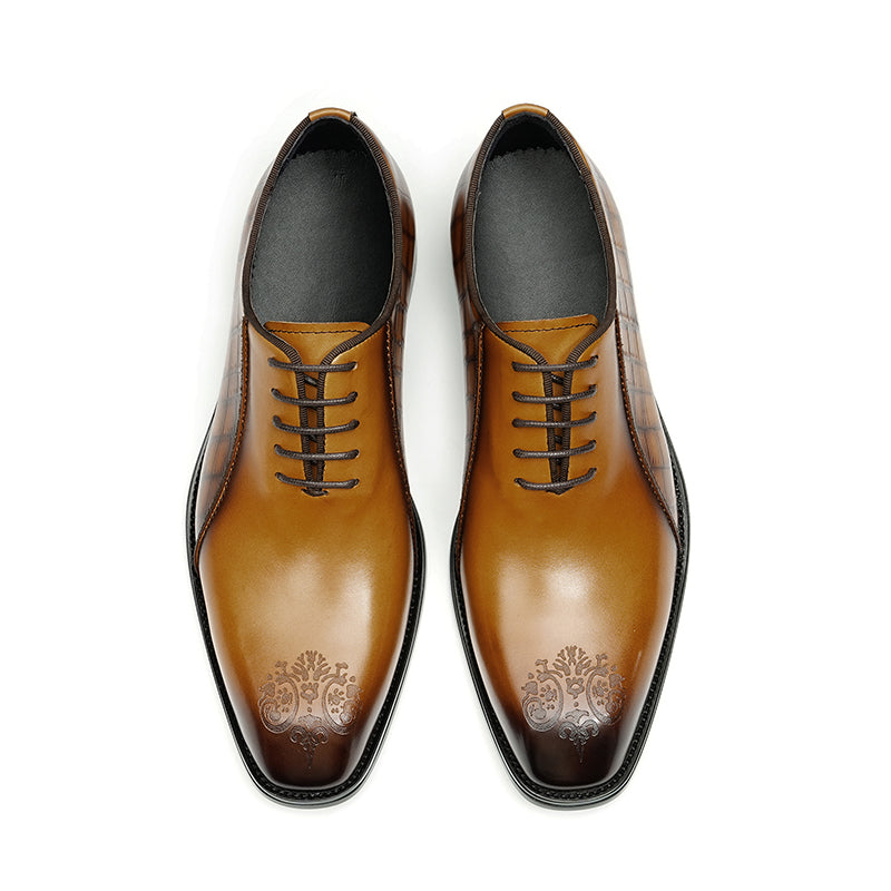 Calfskin Oxford Shoes for Men Pointed Toe