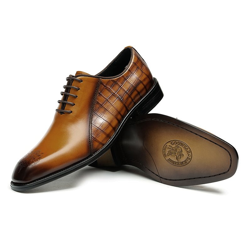 Calfskin Oxford Shoes for Men Pointed Toe