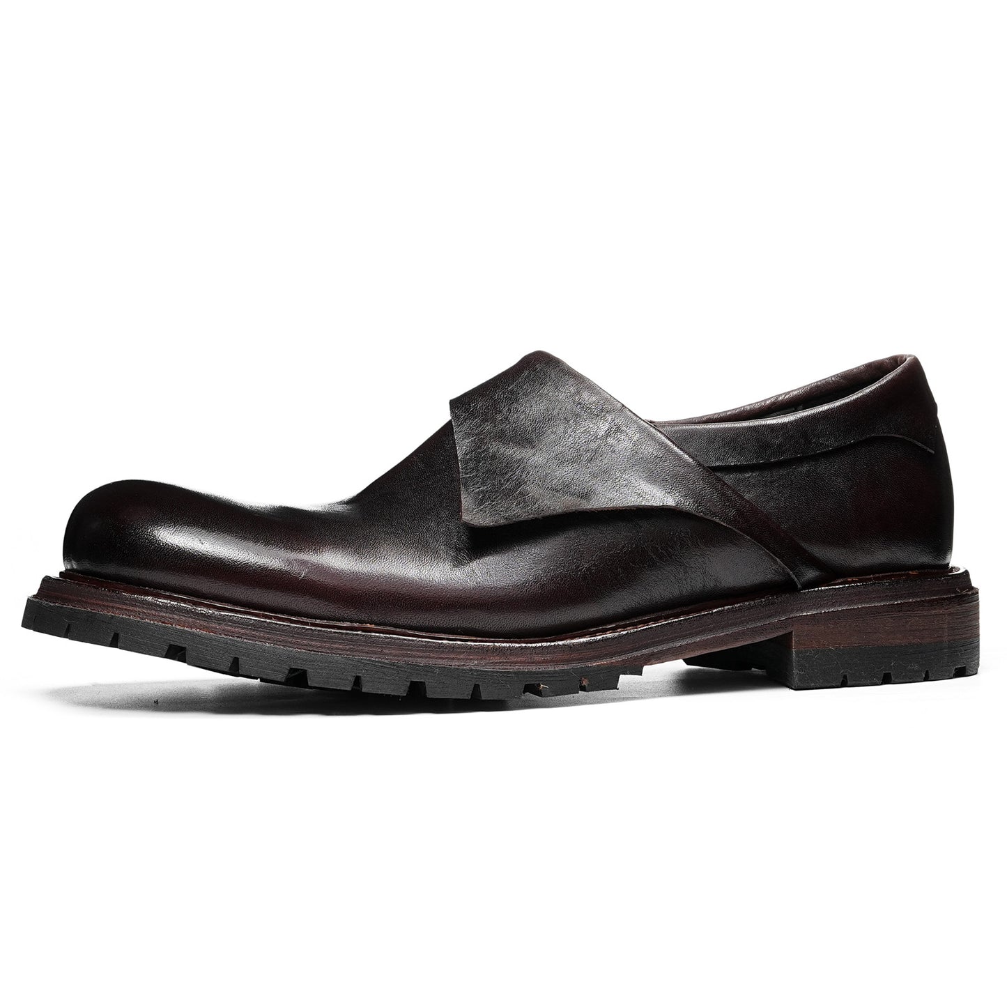 Urban Edge Men's Loafers | Sculpted Overlap Detail & Bold Platform Sole