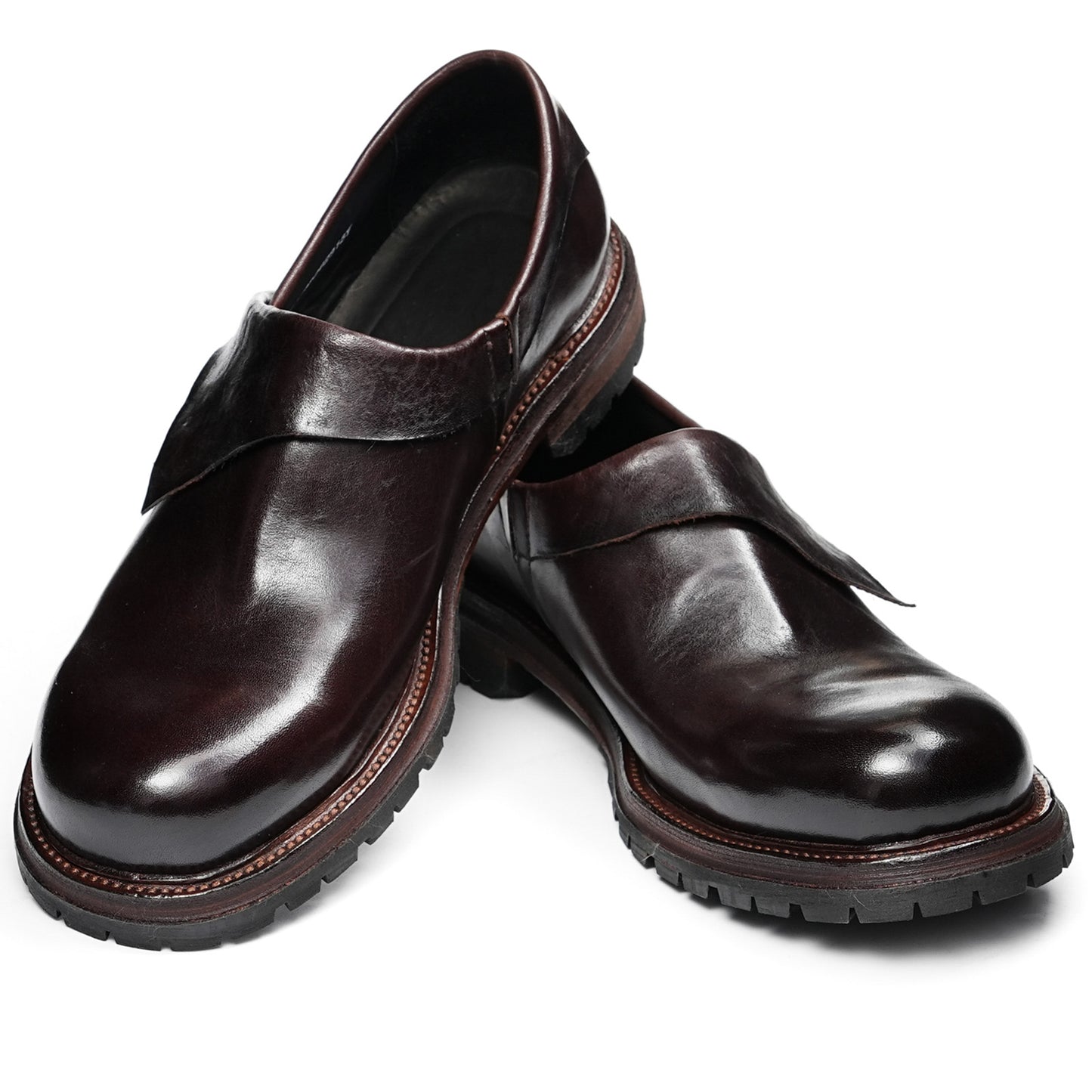 Urban Edge Men's Loafers | Sculpted Overlap Detail & Bold Platform Sole