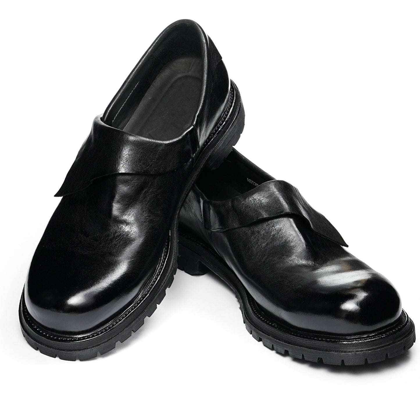 Urban Edge Men's Loafers | Sculpted Overlap Detail & Bold Platform Sole