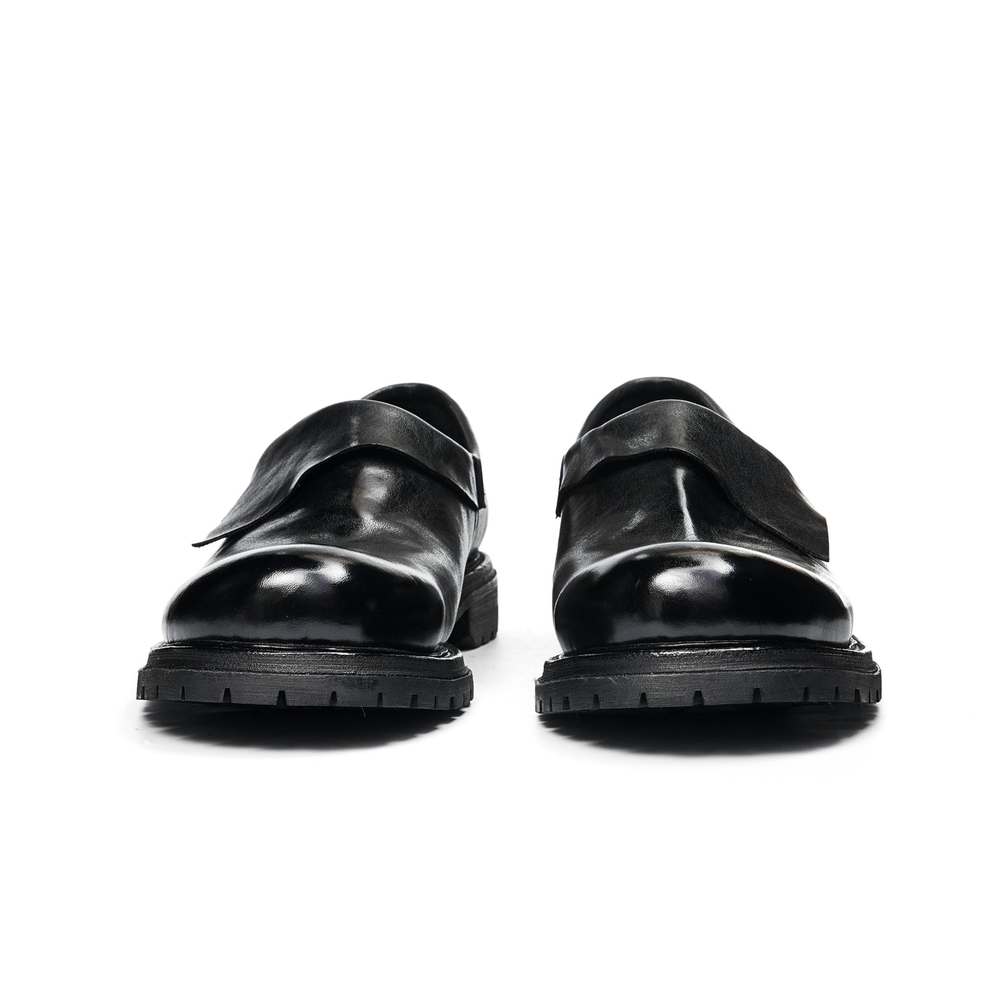Urban Edge Men's Loafers | Sculpted Overlap Detail & Bold Platform Sole