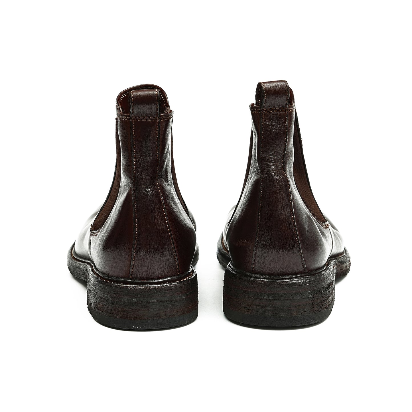 Botas Chelsea de piel de caballo, estilo retro, Goodyear Welted, proceso de lavado