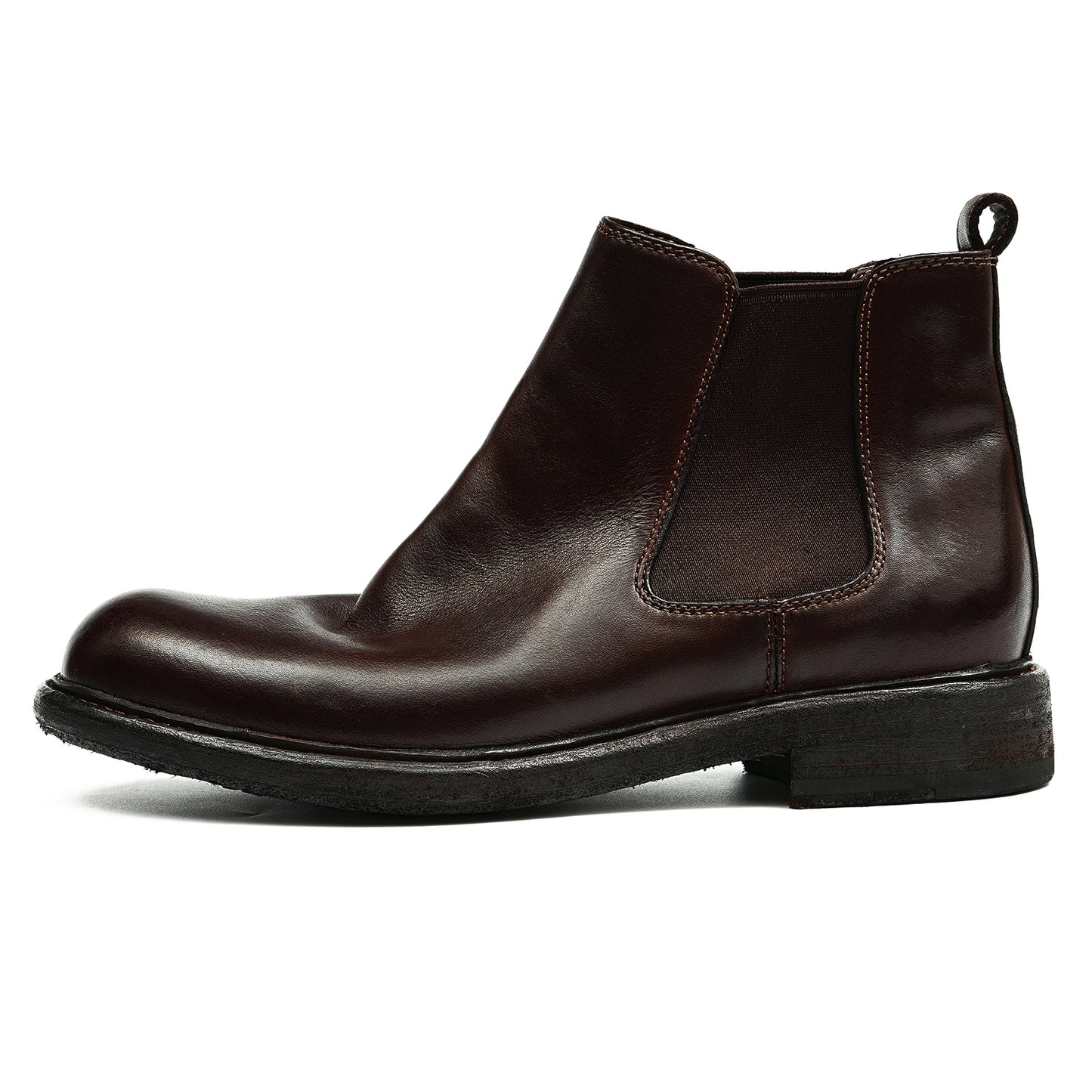 Botas Chelsea de piel de caballo, estilo retro, Goodyear Welted, proceso de lavado