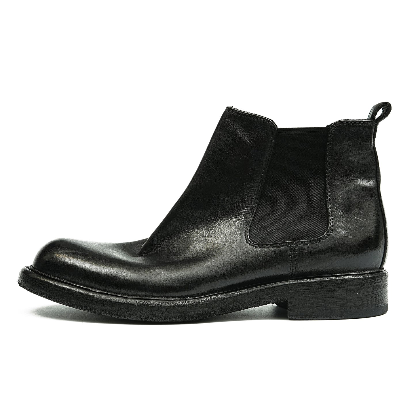 Botas Chelsea de piel de caballo, estilo retro, Goodyear Welted, proceso de lavado