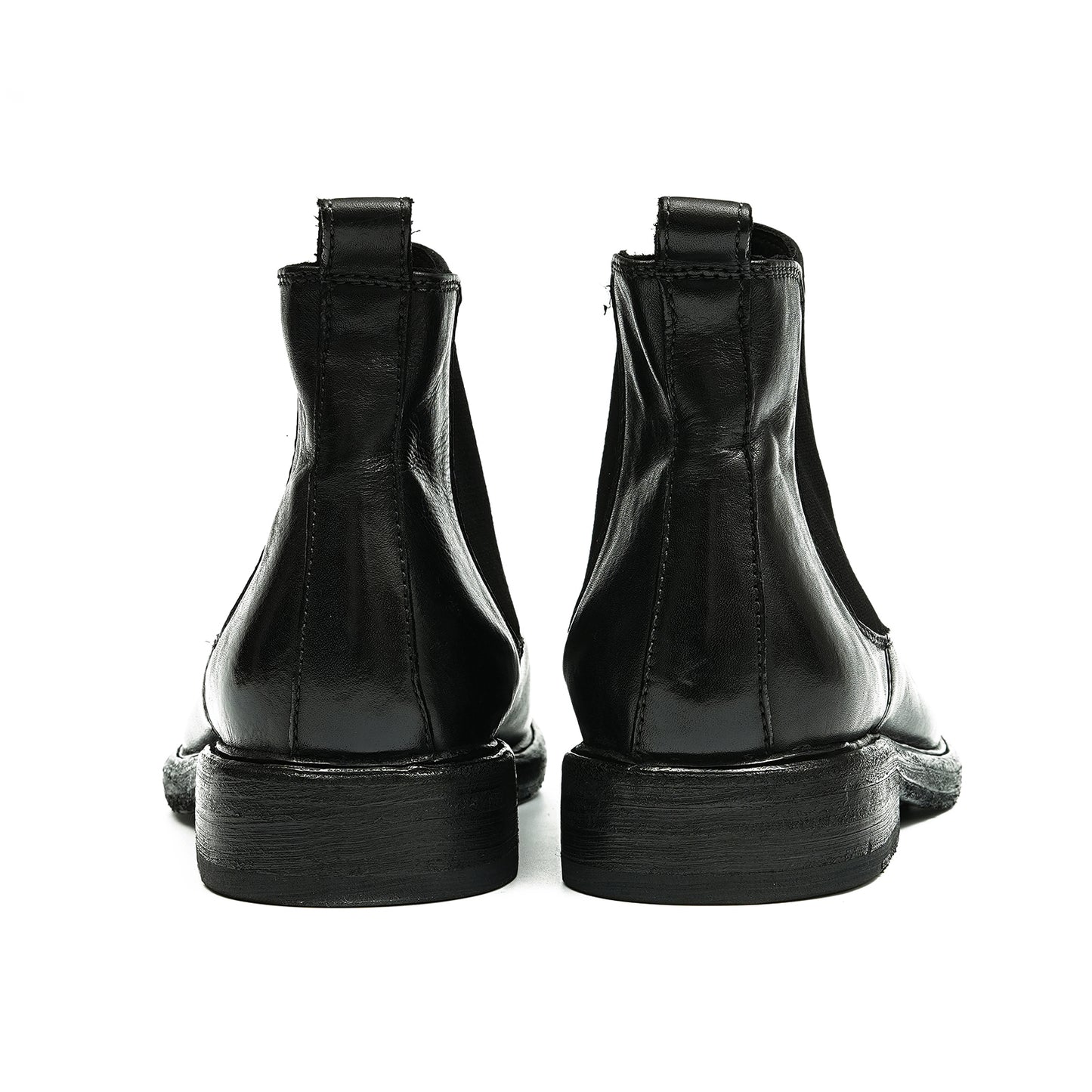Botas Chelsea de piel de caballo, estilo retro, Goodyear Welted, proceso de lavado