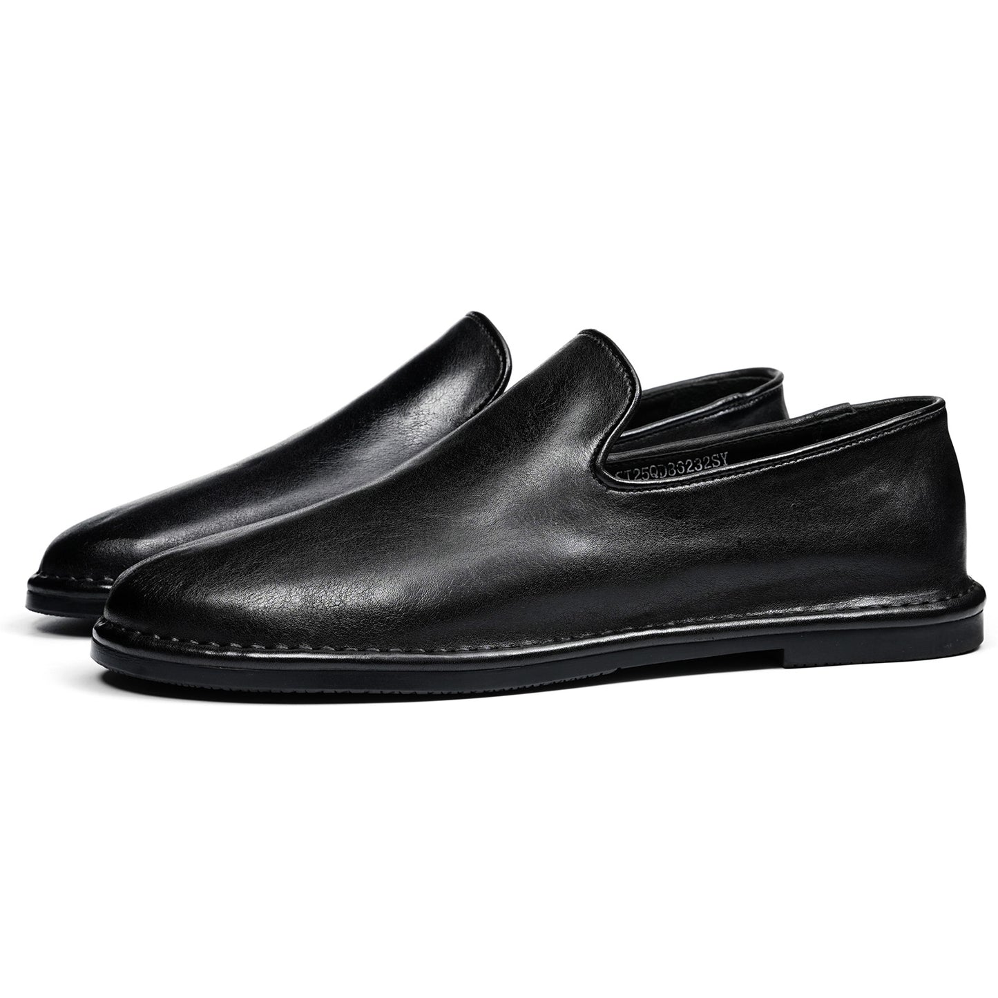 Men's Refined Slip-Ons Shoes with Artisan Stitching & Streamlined Silhouette