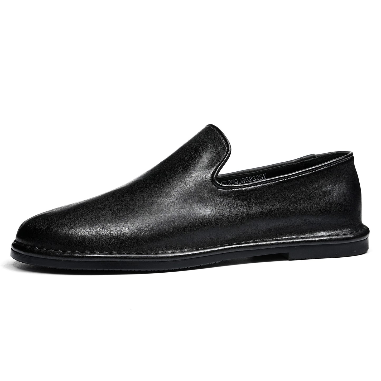 Men's Refined Slip-Ons Shoes with Artisan Stitching & Streamlined Silhouette