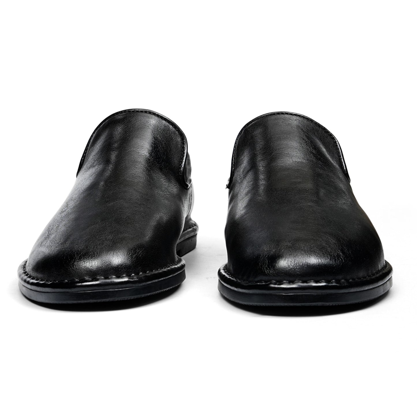 Men's Refined Slip-Ons Shoes with Artisan Stitching & Streamlined Silhouette
