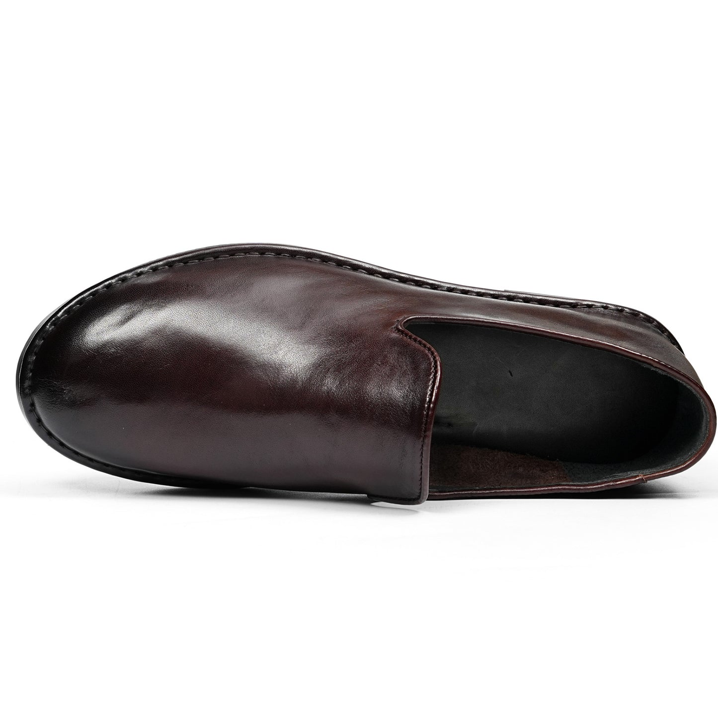 Men's Refined Slip-Ons Shoes with Artisan Stitching & Streamlined Silhouette