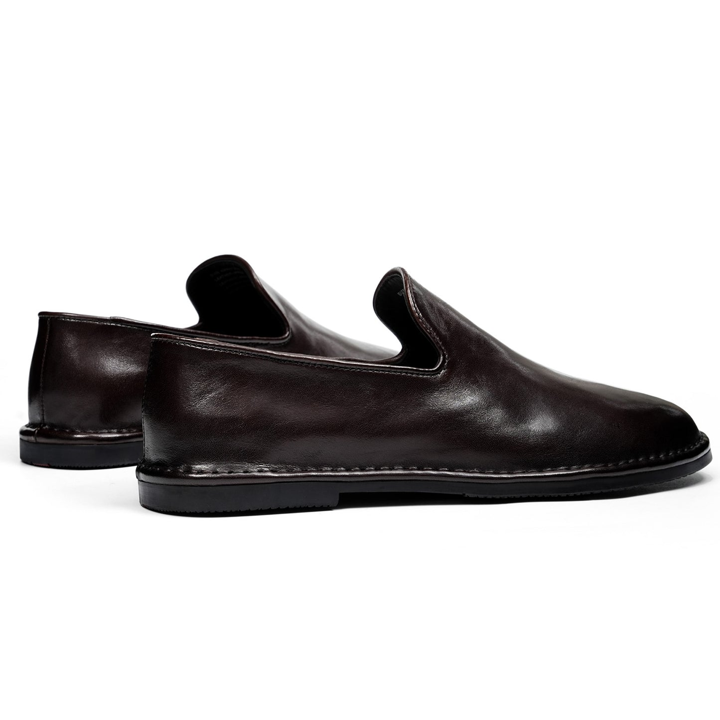 Men's Refined Slip-Ons Shoes with Artisan Stitching & Streamlined Silhouette