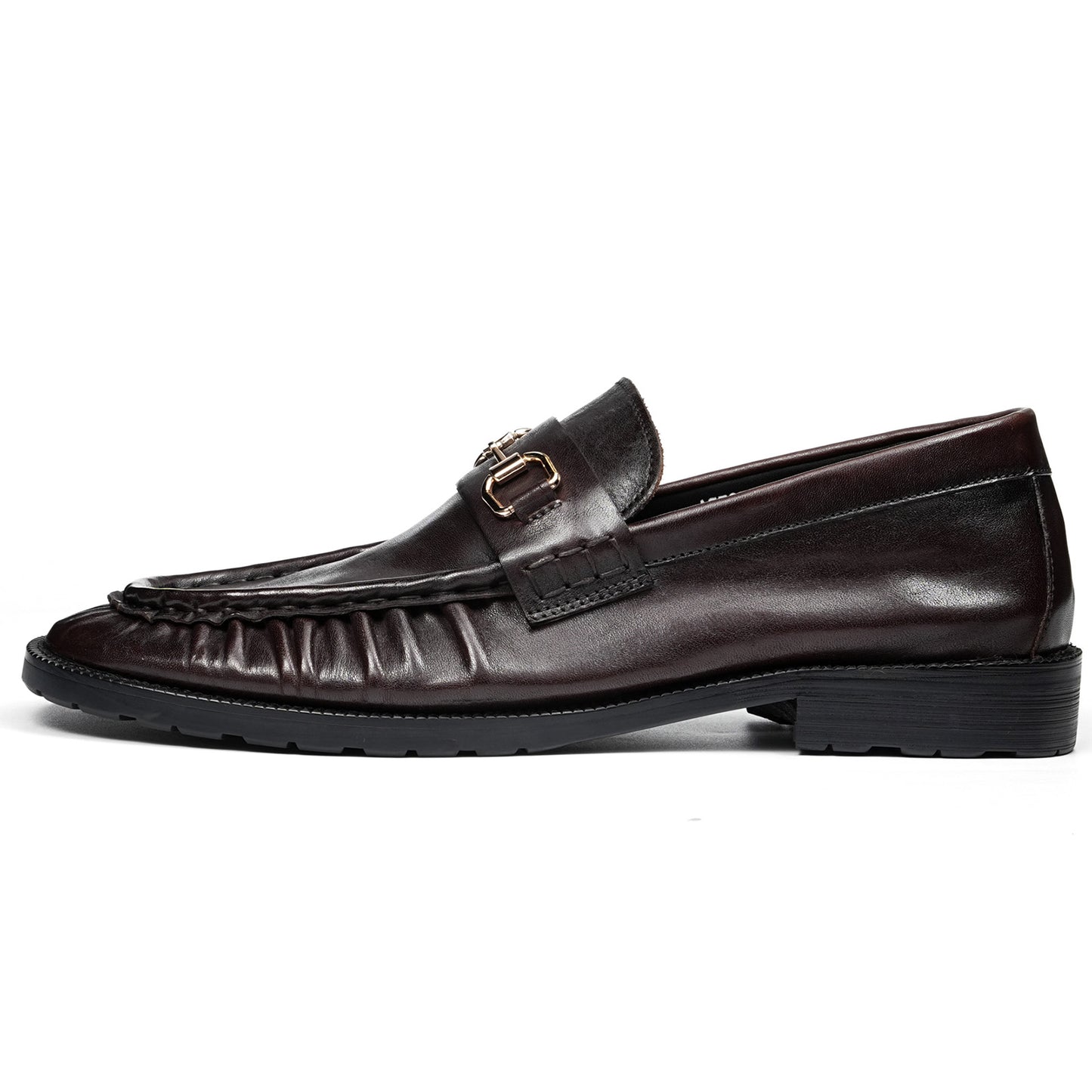 Men's Statement Buckle Loafer | Textured Front & Modern Silhouette