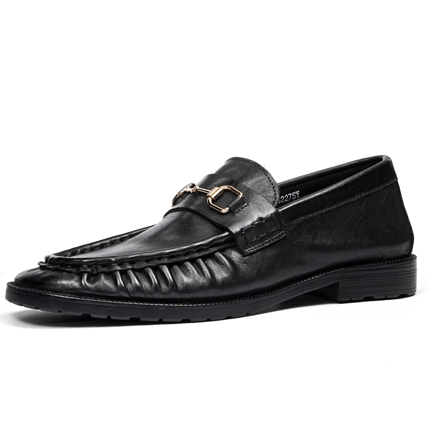 Men's Statement Buckle Loafer | Textured Front & Modern Silhouette