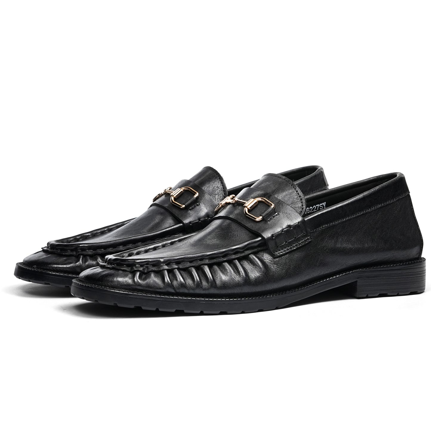 Men's Statement Buckle Loafer | Textured Front & Modern Silhouette