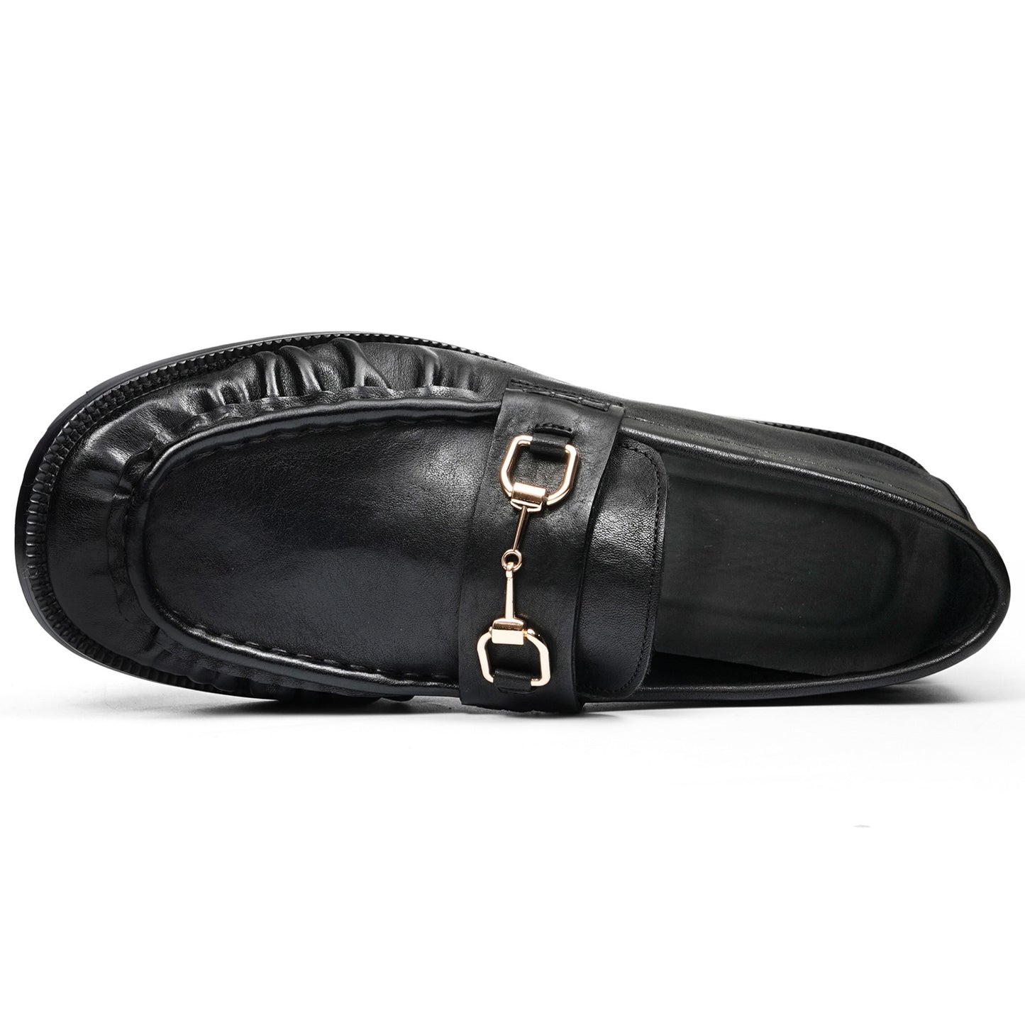 Men's Statement Buckle Loafer | Textured Front & Modern Silhouette