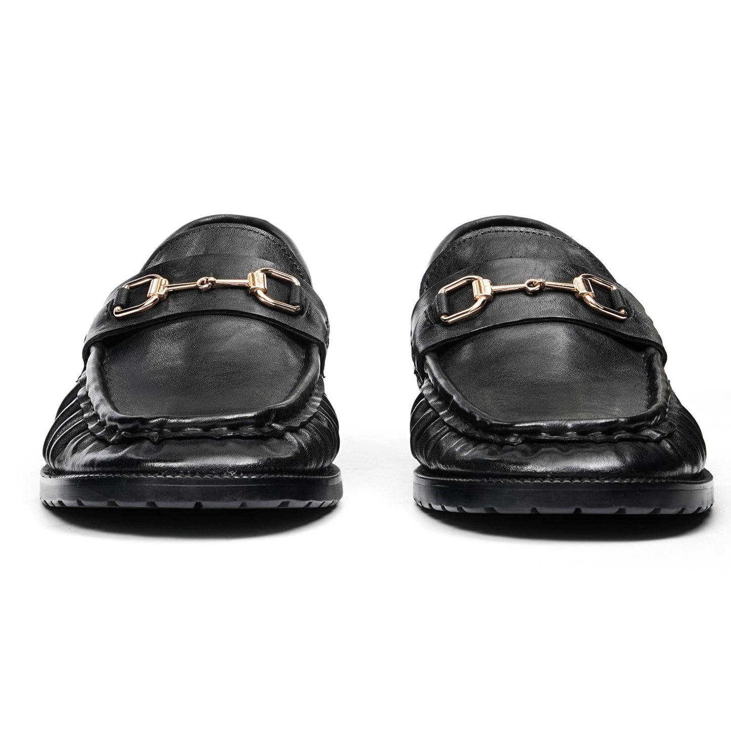 Men's Statement Buckle Loafer | Textured Front & Modern Silhouette