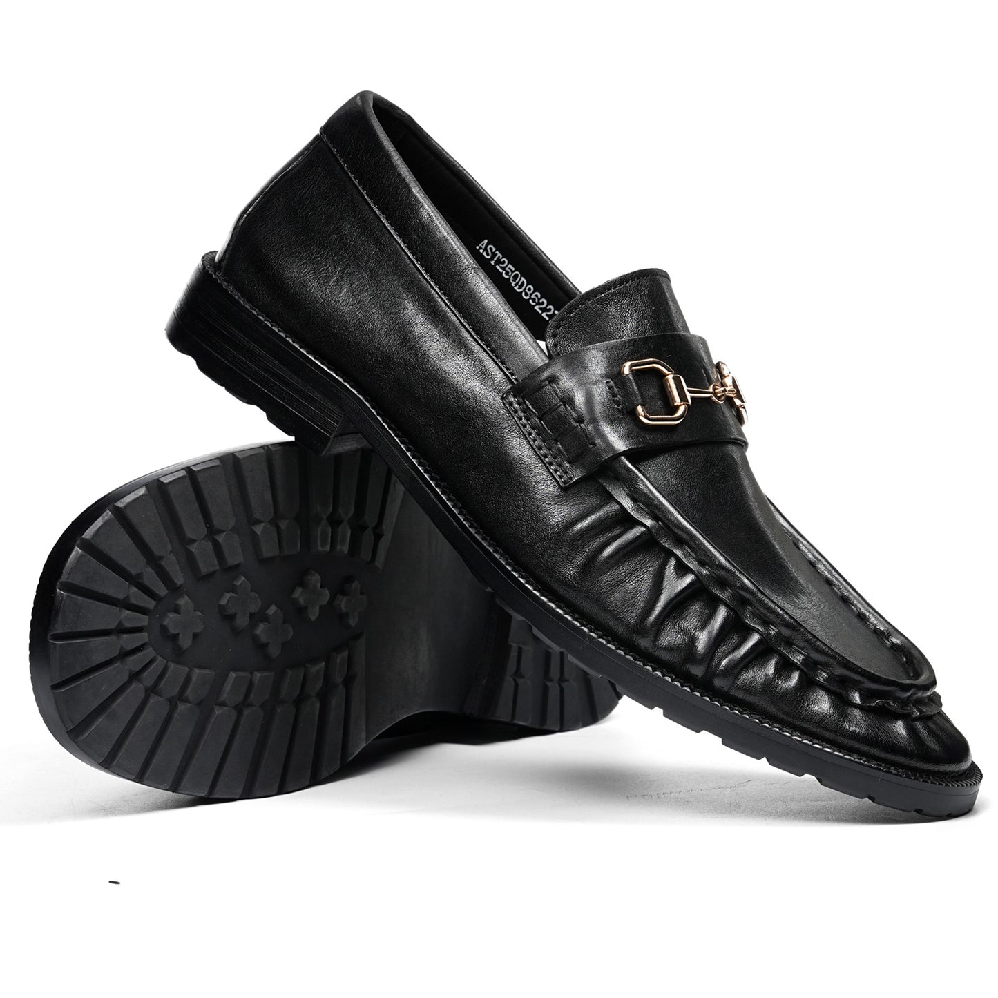 Men's Statement Buckle Loafer | Textured Front & Modern Silhouette