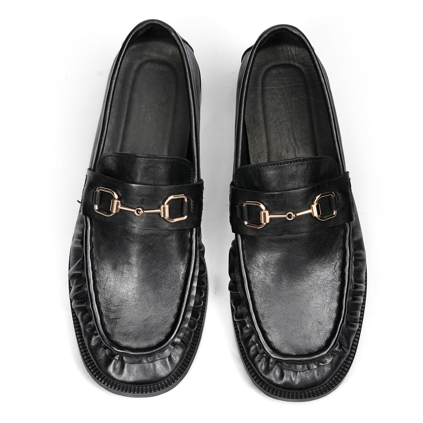 Men's Statement Buckle Loafer | Textured Front & Modern Silhouette